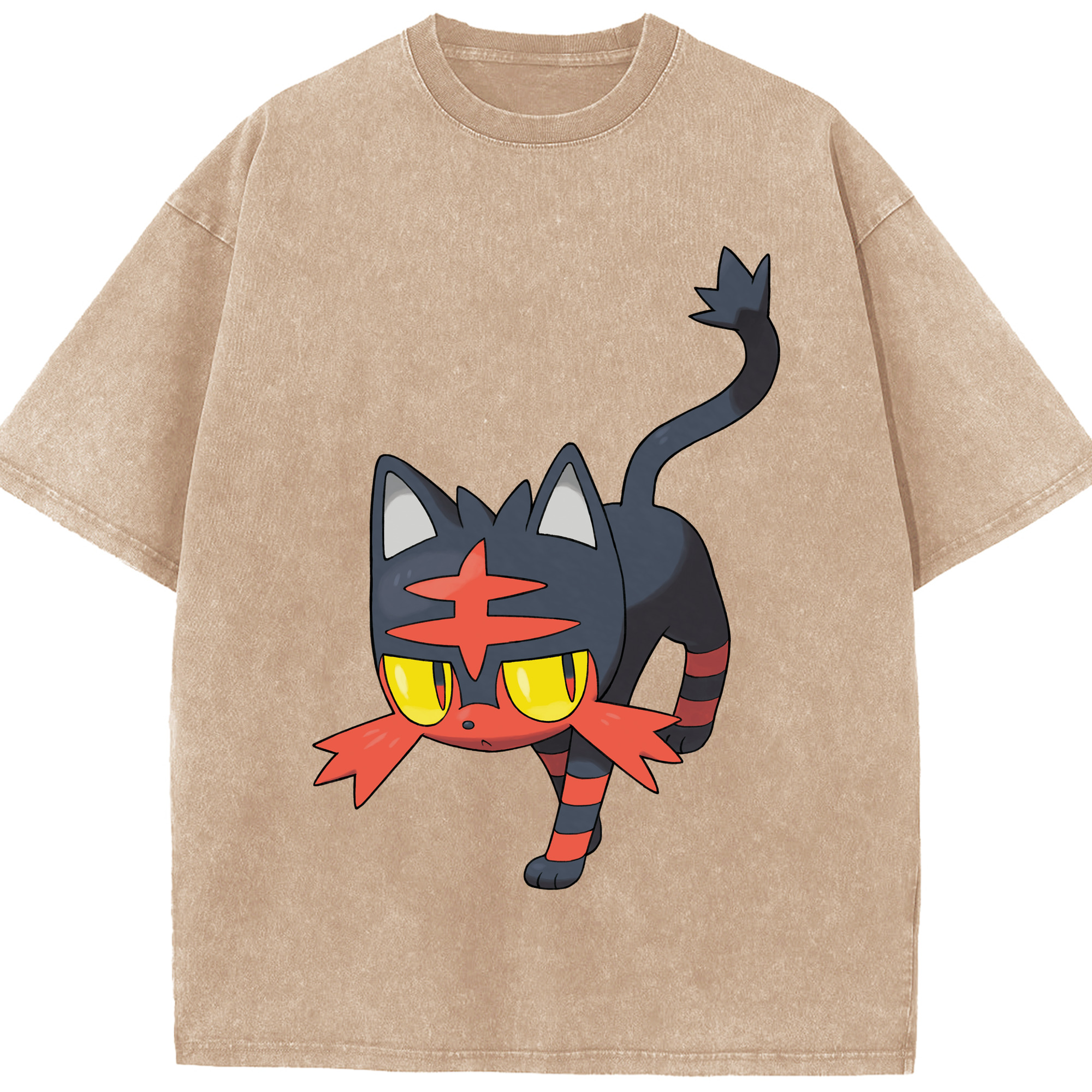 （画像用） ポケットモンスター Pokémon 綿100% ヴィンテージ風 半袖Tシャツ（フロントプリント）