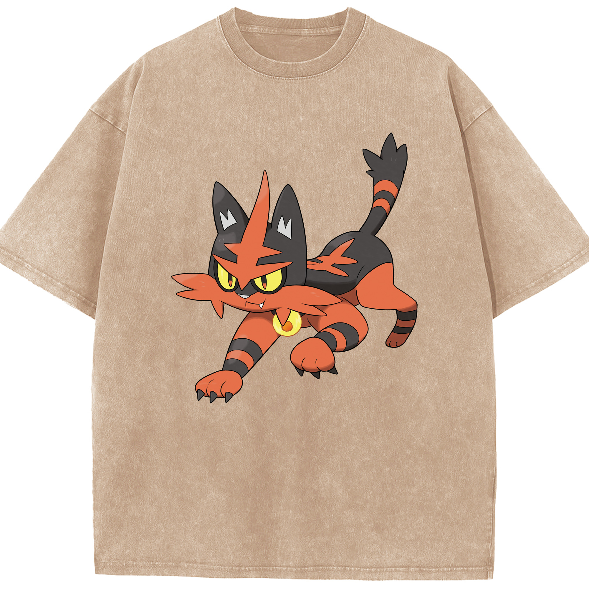 （画像用） ポケットモンスター Pokémon 綿100% ヴィンテージ風 半袖Tシャツ（フロントプリント）