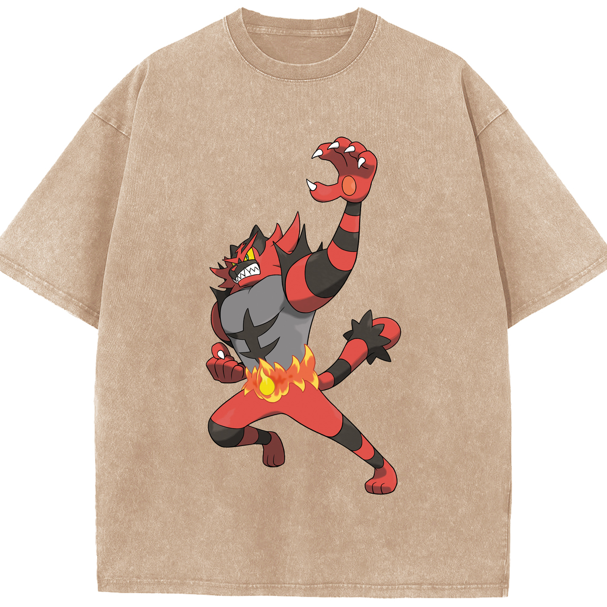 （画像用） ポケットモンスター Pokémon 綿100% ヴィンテージ風 半袖Tシャツ（フロントプリント）