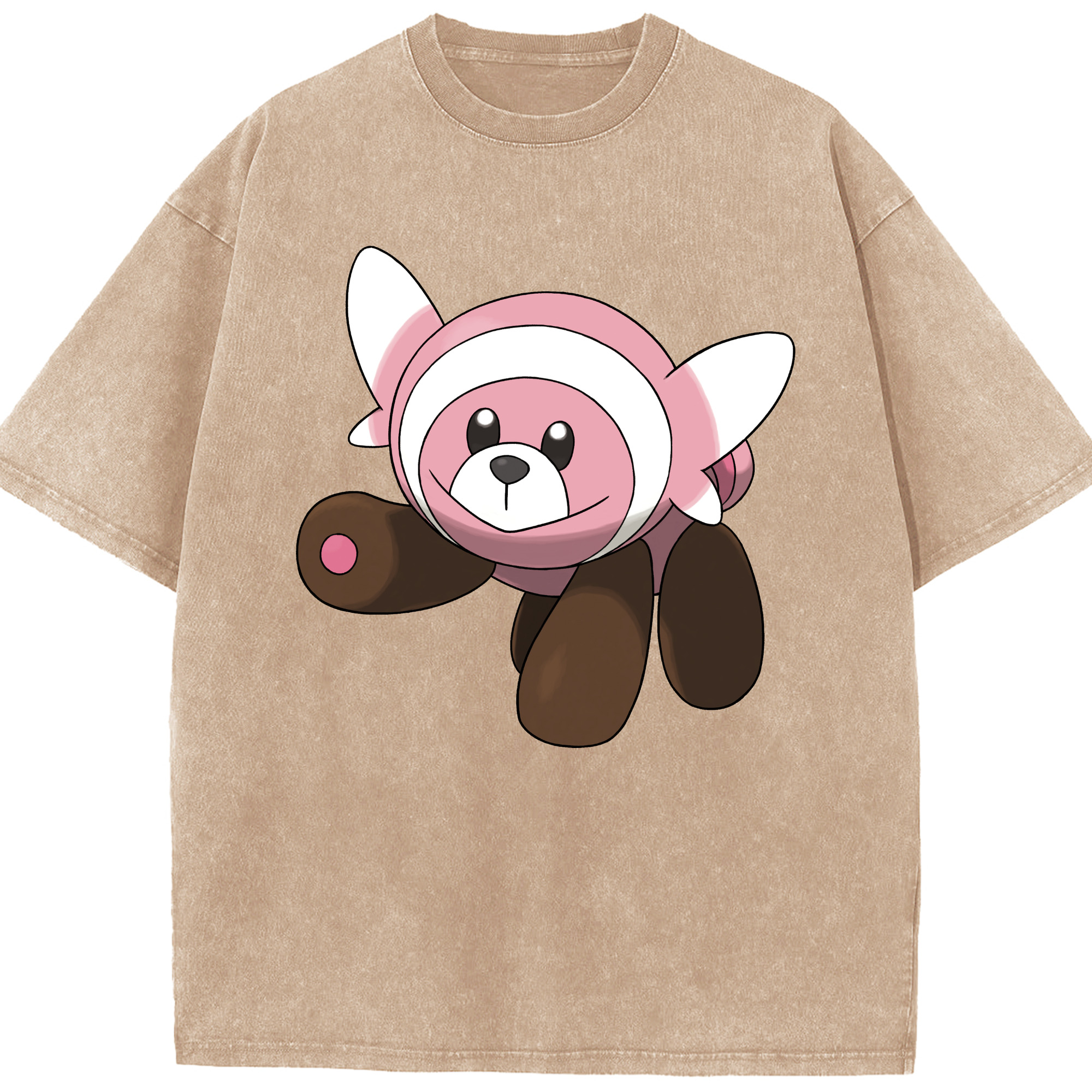 （画像用） ポケットモンスター Pokémon 綿100% ヴィンテージ風 半袖Tシャツ（フロントプリント）