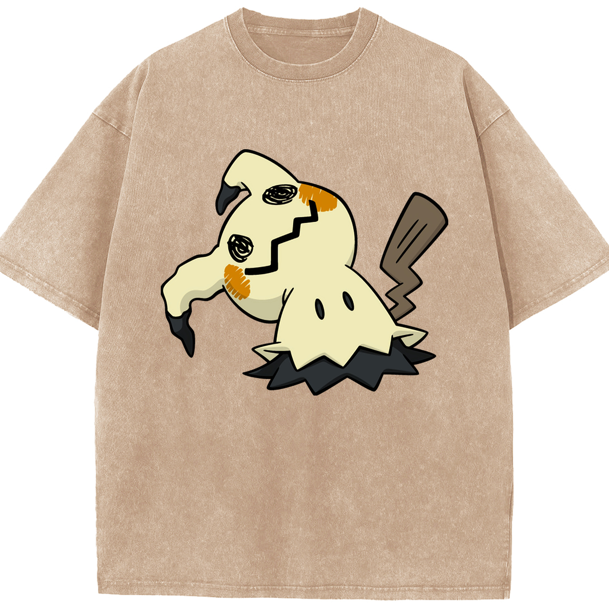 （画像用） ポケットモンスター Pokémon 綿100% ヴィンテージ風 半袖Tシャツ（フロントプリント）