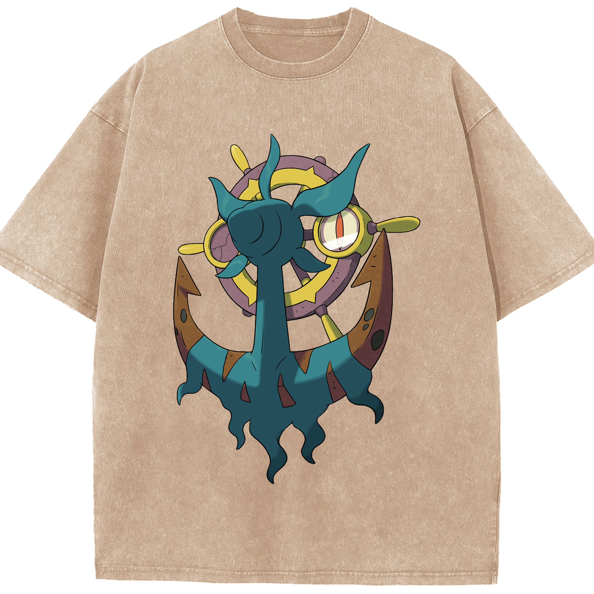 （画像用） ポケットモンスター Pokémon 綿100% ヴィンテージ風 半袖Tシャツ（フロントプリント）