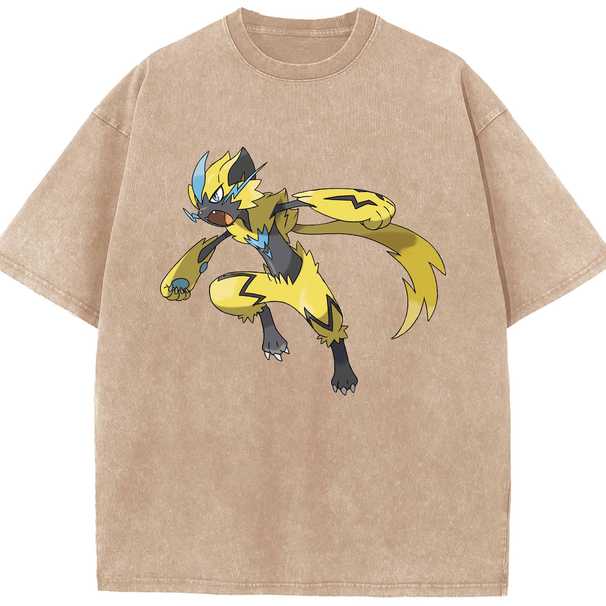 （画像用） ポケットモンスター Pokémon 綿100% ヴィンテージ風 半袖Tシャツ（フロントプリント）