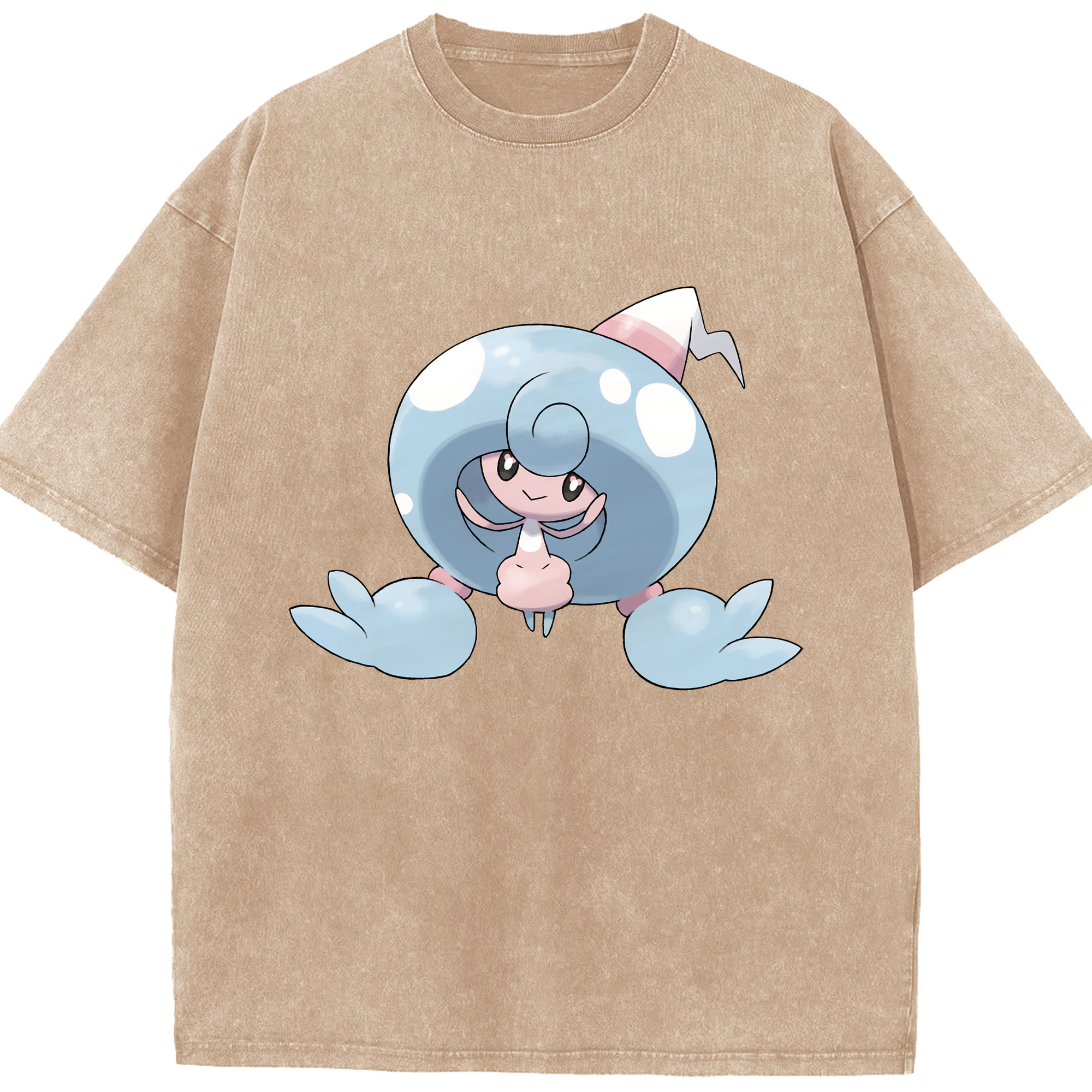 （画像用） ポケットモンスター Pokémon 綿100% ヴィンテージ風 半袖Tシャツ（フロントプリント）