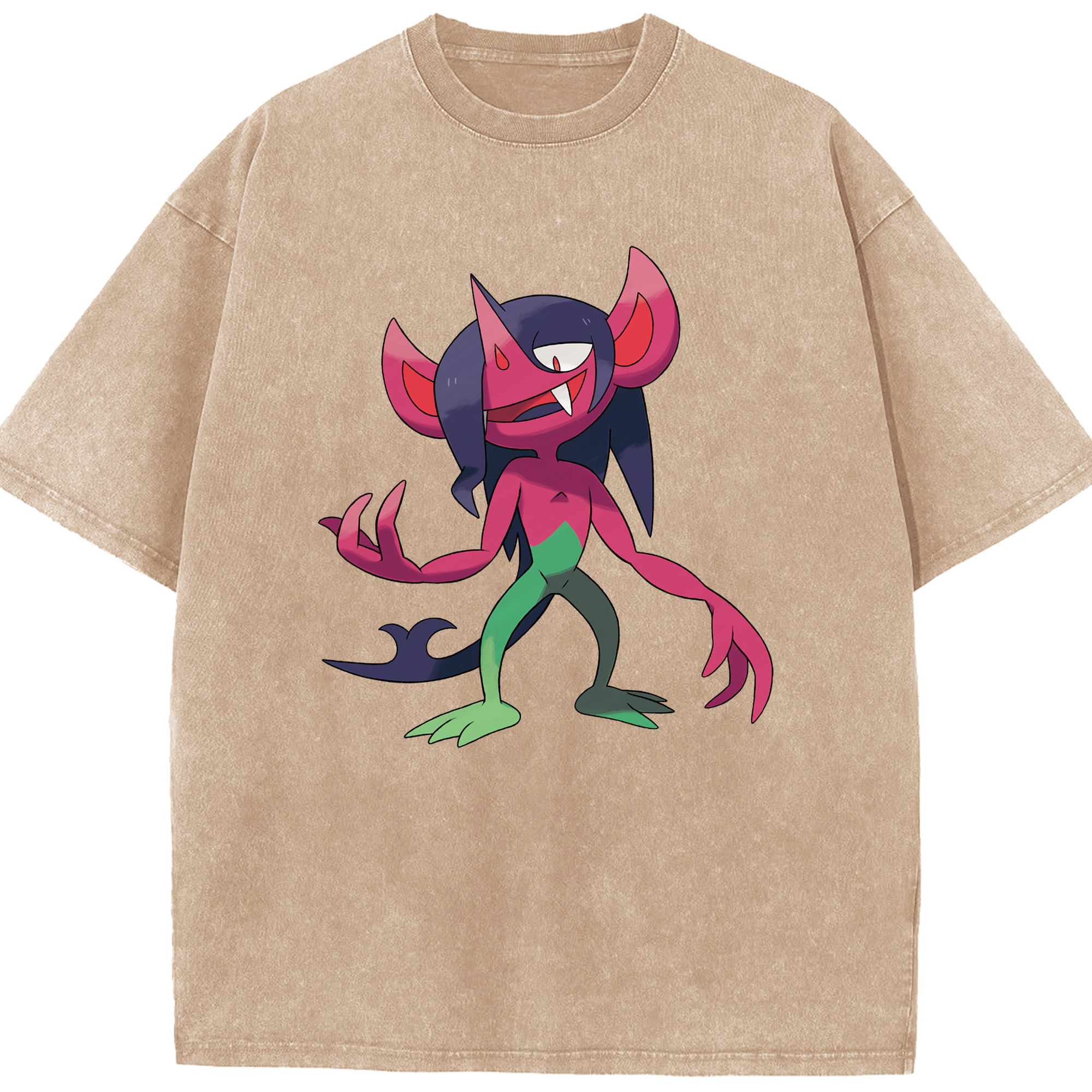 （画像用） ポケットモンスター Pokémon 綿100% ヴィンテージ風 半袖Tシャツ（フロントプリント）