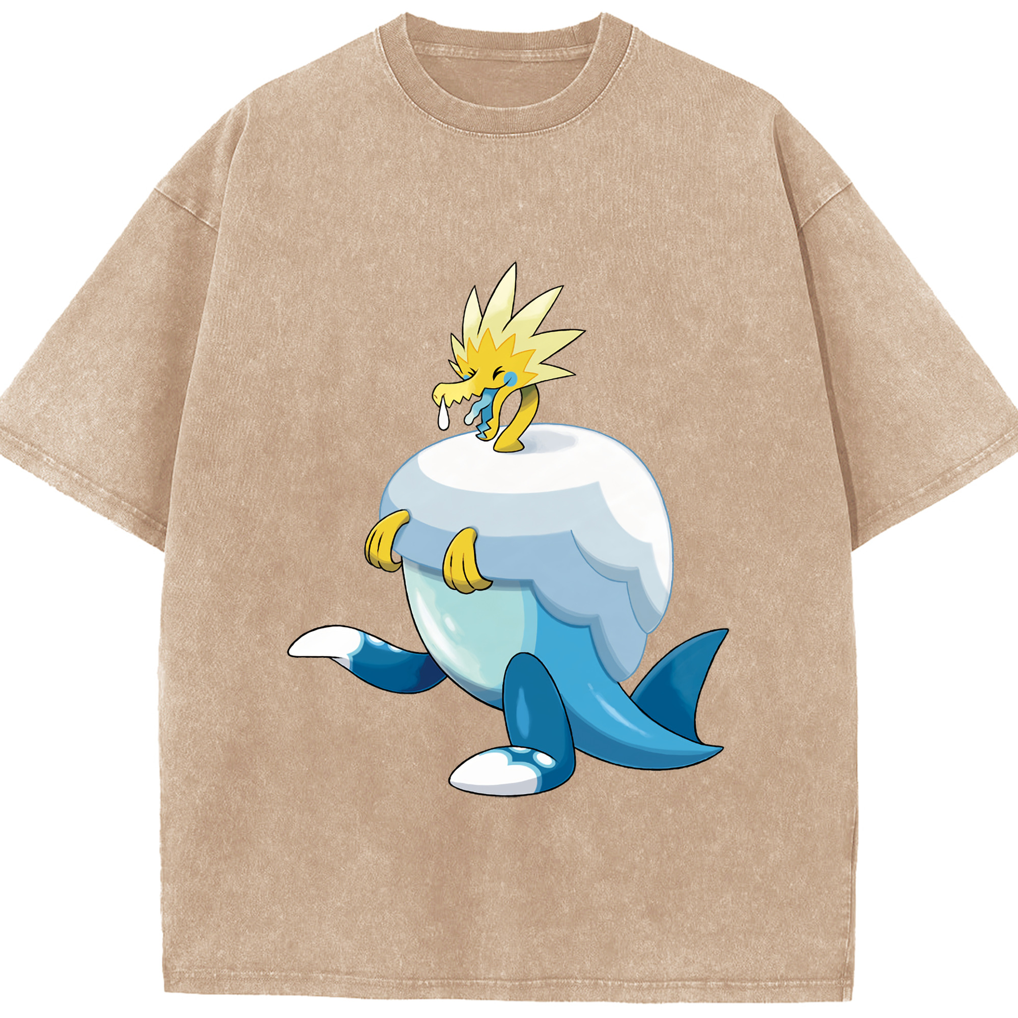 （画像用） ポケットモンスター Pokémon 綿100% ヴィンテージ風 半袖Tシャツ（フロントプリント）