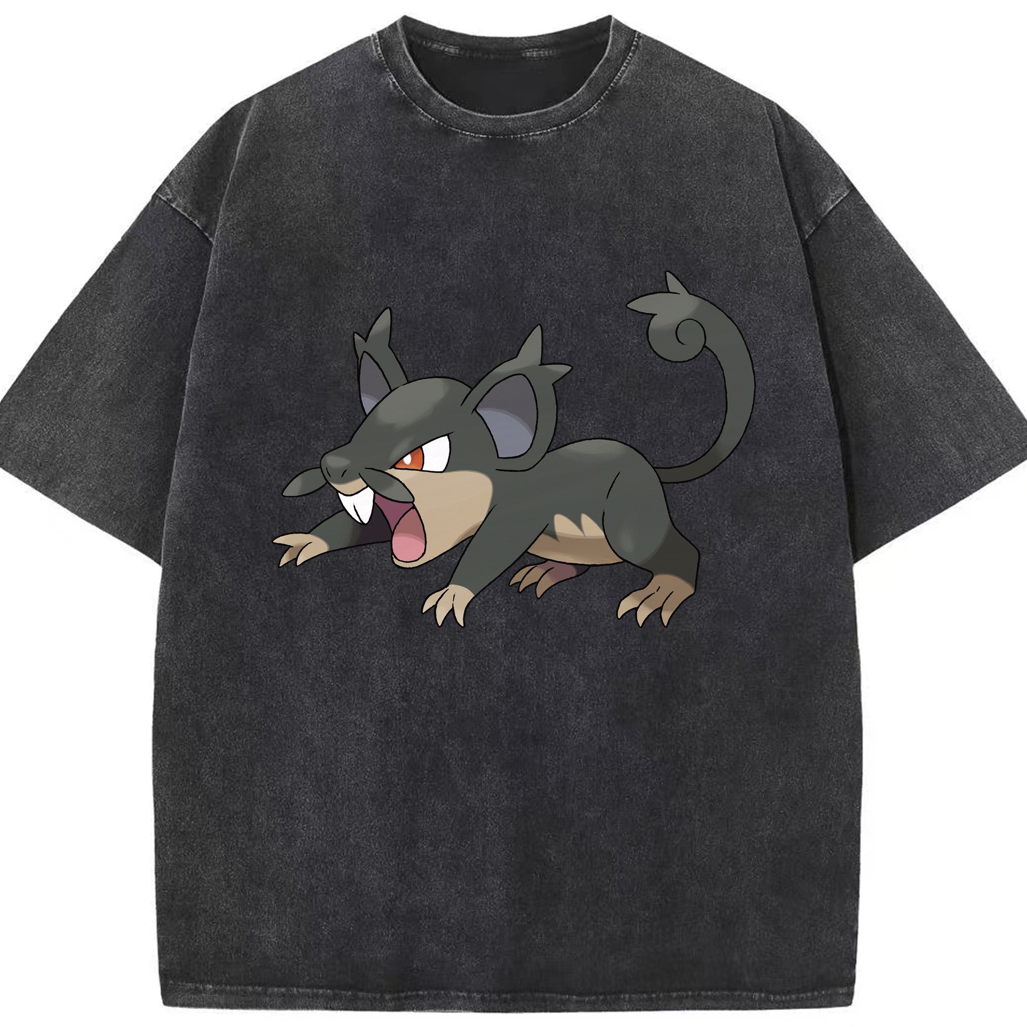 （画像用） ポケットモンスター Pokémon 綿100% ヴィンテージ風 半袖Tシャツ（フロントプリント）