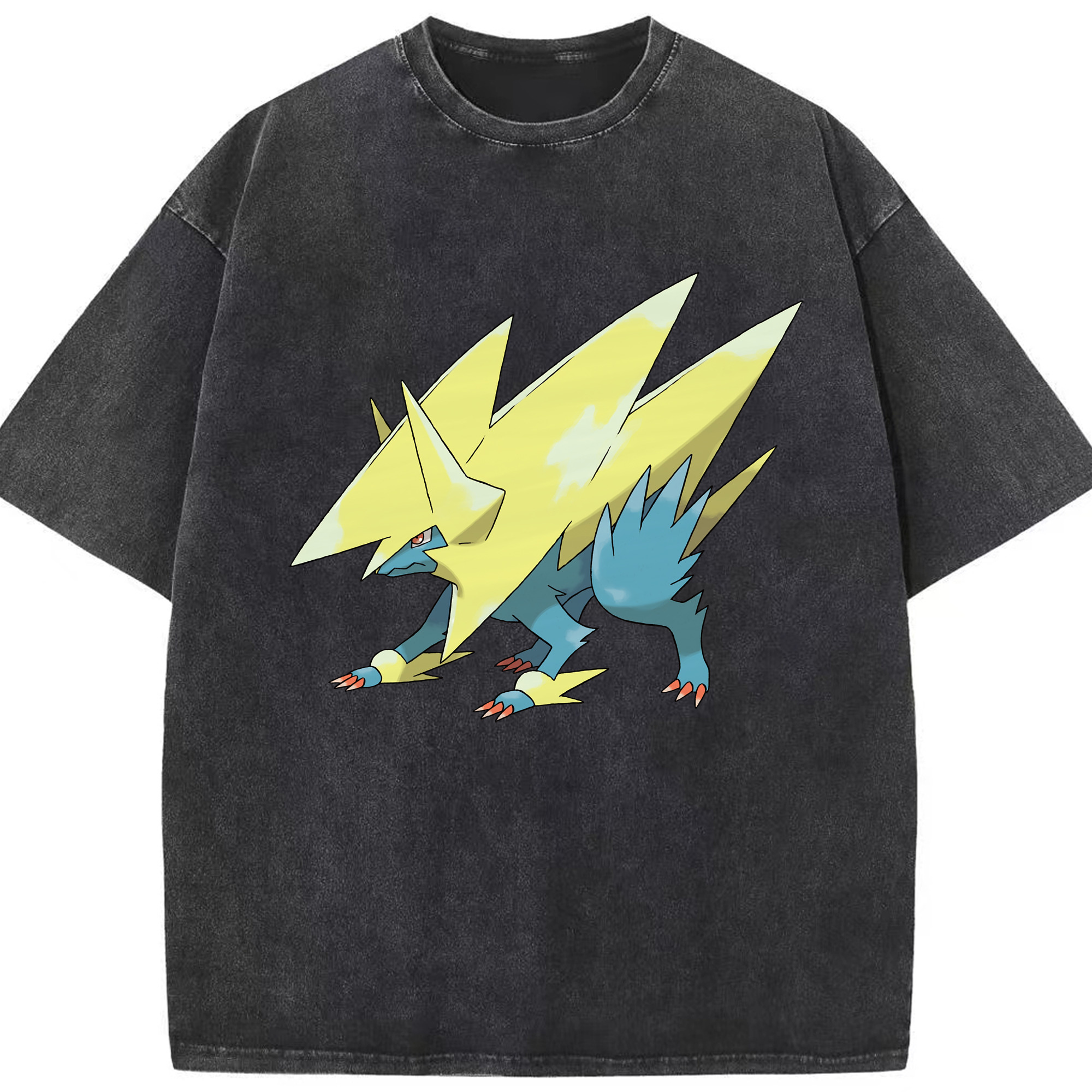 （画像用） ポケットモンスター Pokémon 綿100% ヴィンテージ風 半袖Tシャツ（フロントプリント）