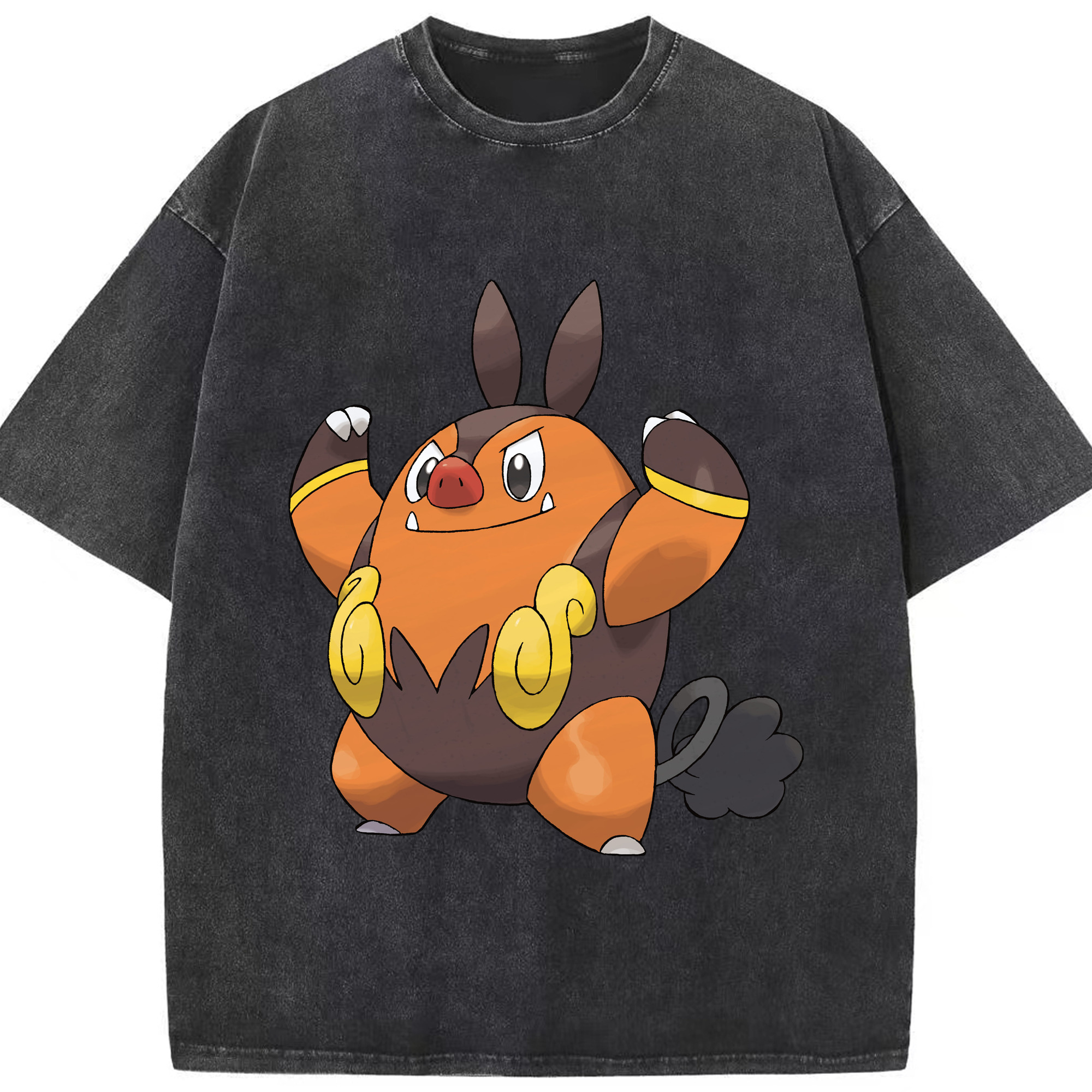 （画像用） ポケットモンスター Pokémon 綿100% ヴィンテージ風 半袖Tシャツ（フロントプリント）