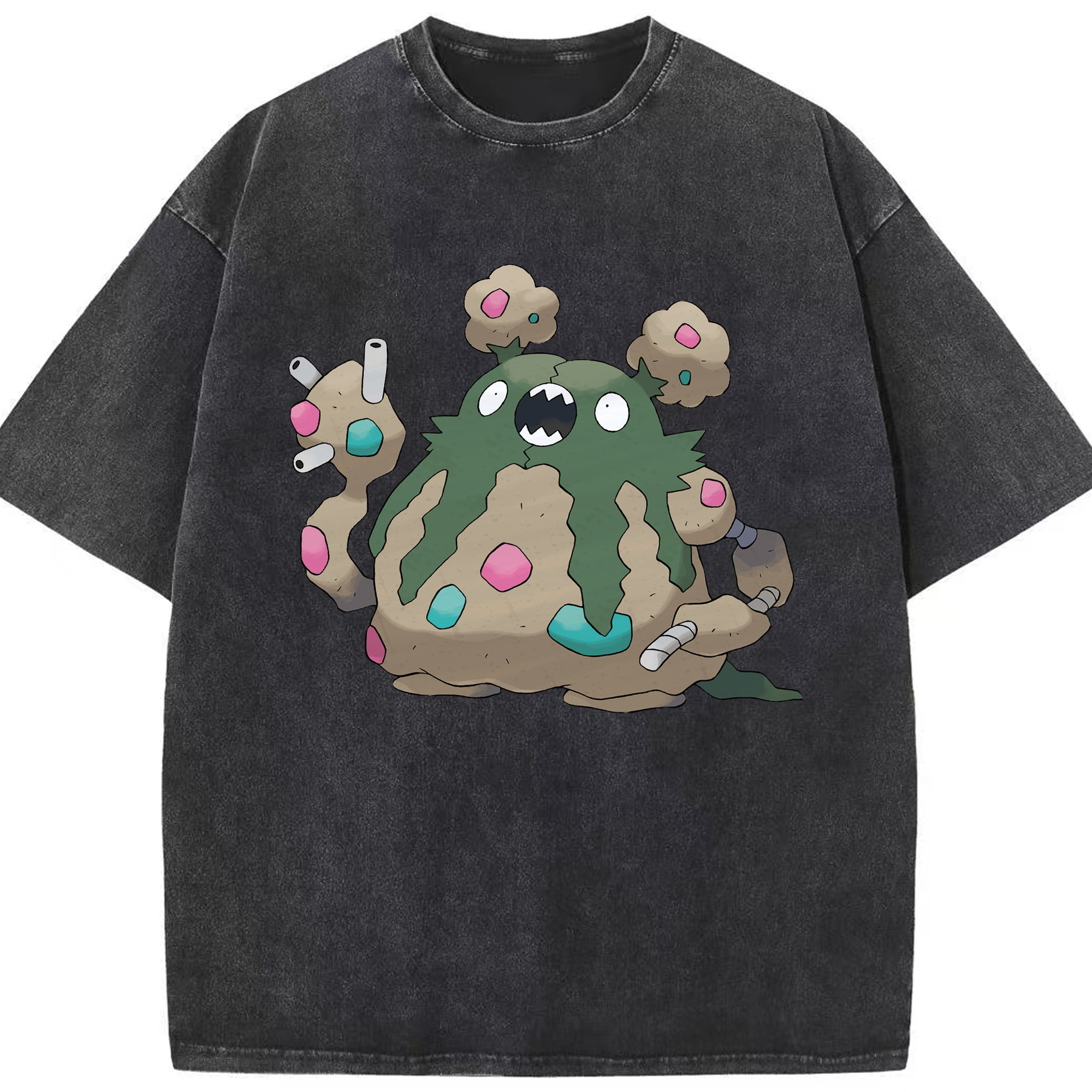 （画像用） ポケットモンスター Pokémon 綿100% ヴィンテージ風 半袖Tシャツ（フロントプリント）