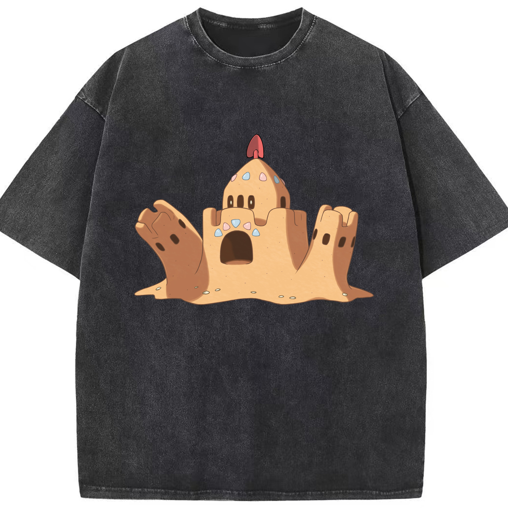 （画像用） ポケットモンスター Pokémon 綿100% ヴィンテージ風 半袖Tシャツ（フロントプリント）