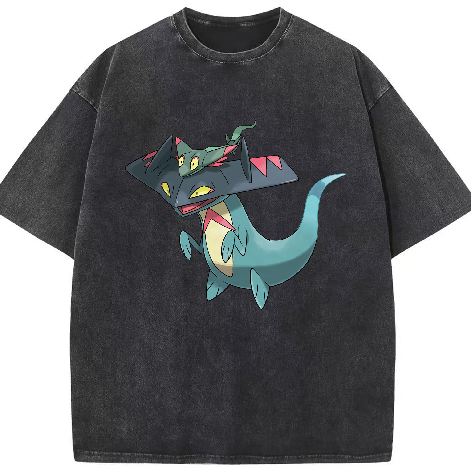（画像用） ポケットモンスター Pokémon 綿100% ヴィンテージ風 半袖Tシャツ（フロントプリント）