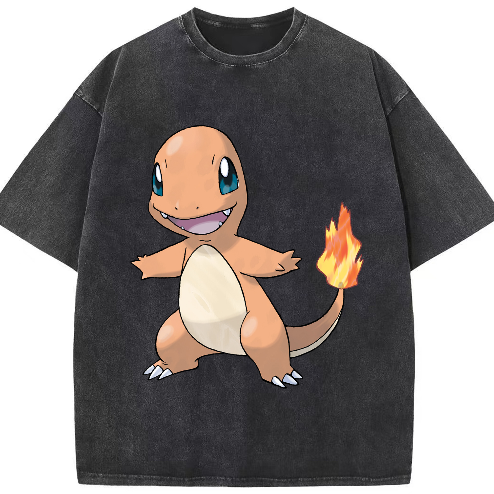 （画像用） ポケットモンスター Pokémon 綿100% ヴィンテージ風 半袖Tシャツ（フロントプリント）