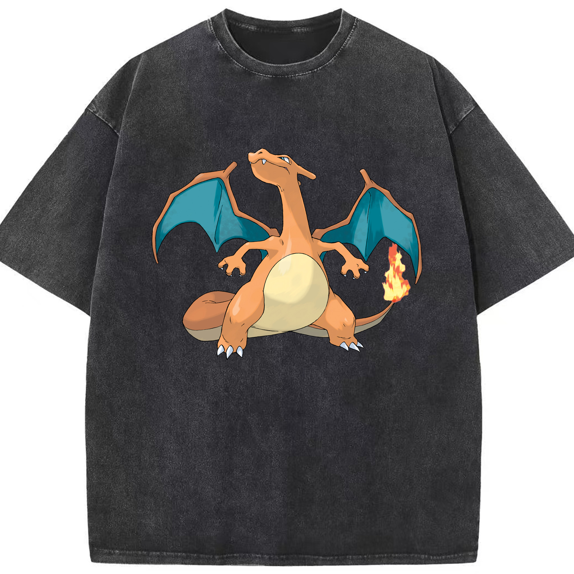 （画像用） ポケットモンスター Pokémon 綿100% ヴィンテージ風 半袖Tシャツ（フロントプリント）