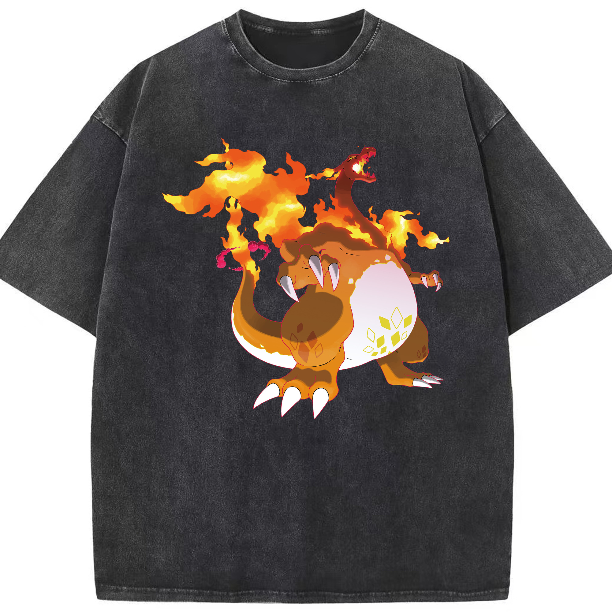 （画像用） ポケットモンスター Pokémon 綿100% ヴィンテージ風 半袖Tシャツ（フロントプリント）