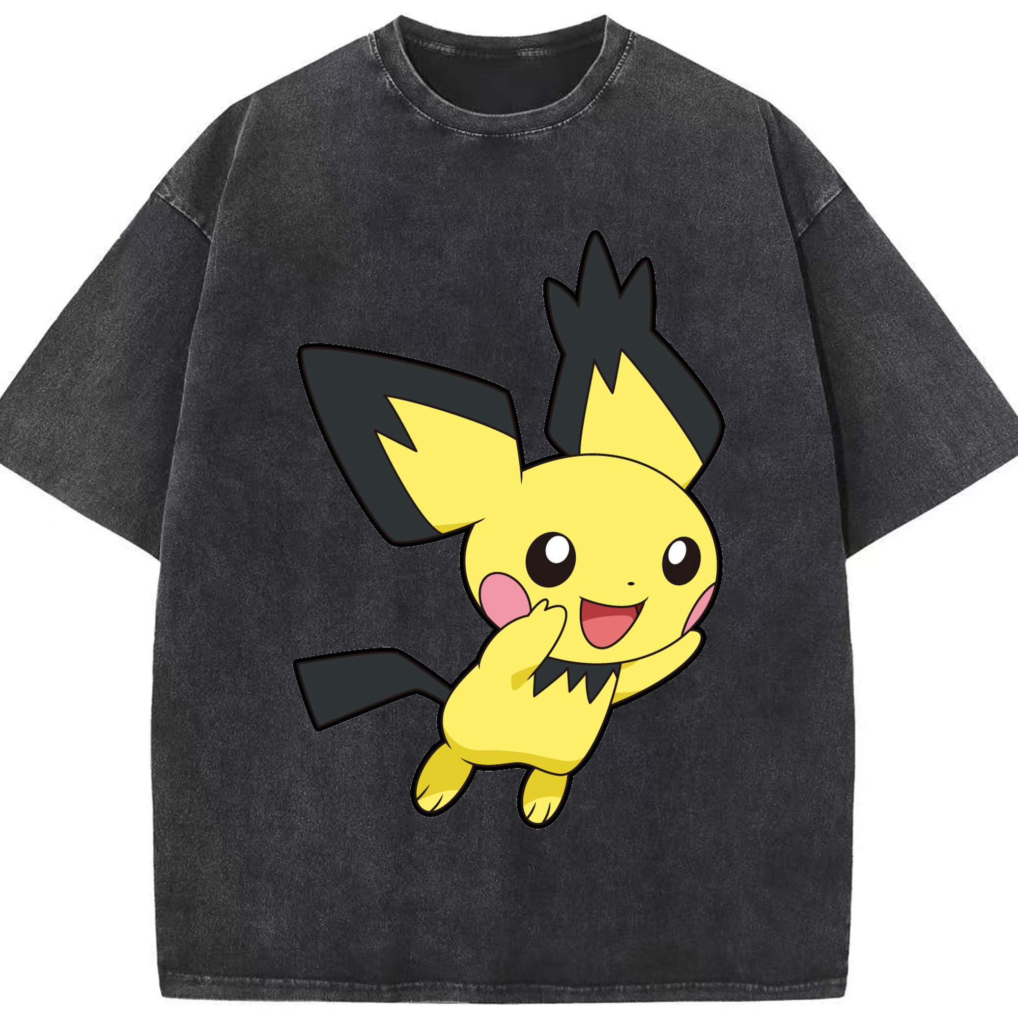 （画像用） ポケットモンスター Pokémon 綿100% ヴィンテージ風 半袖Tシャツ（フロントプリント）