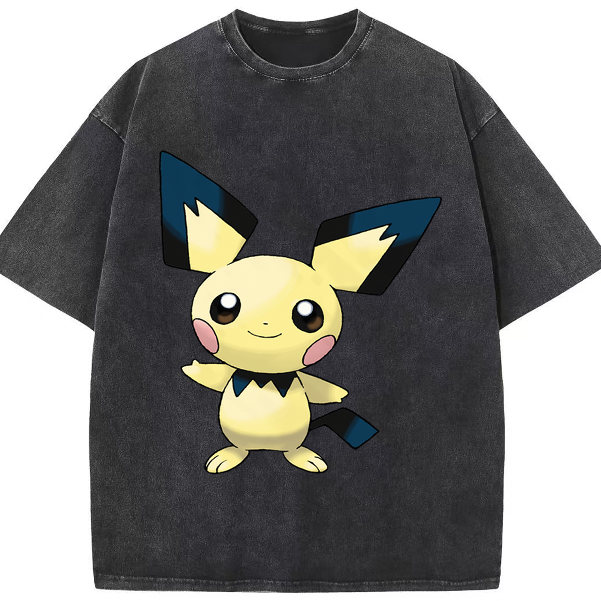 （画像用） ポケットモンスター Pokémon 綿100% ヴィンテージ風 半袖Tシャツ（フロントプリント）