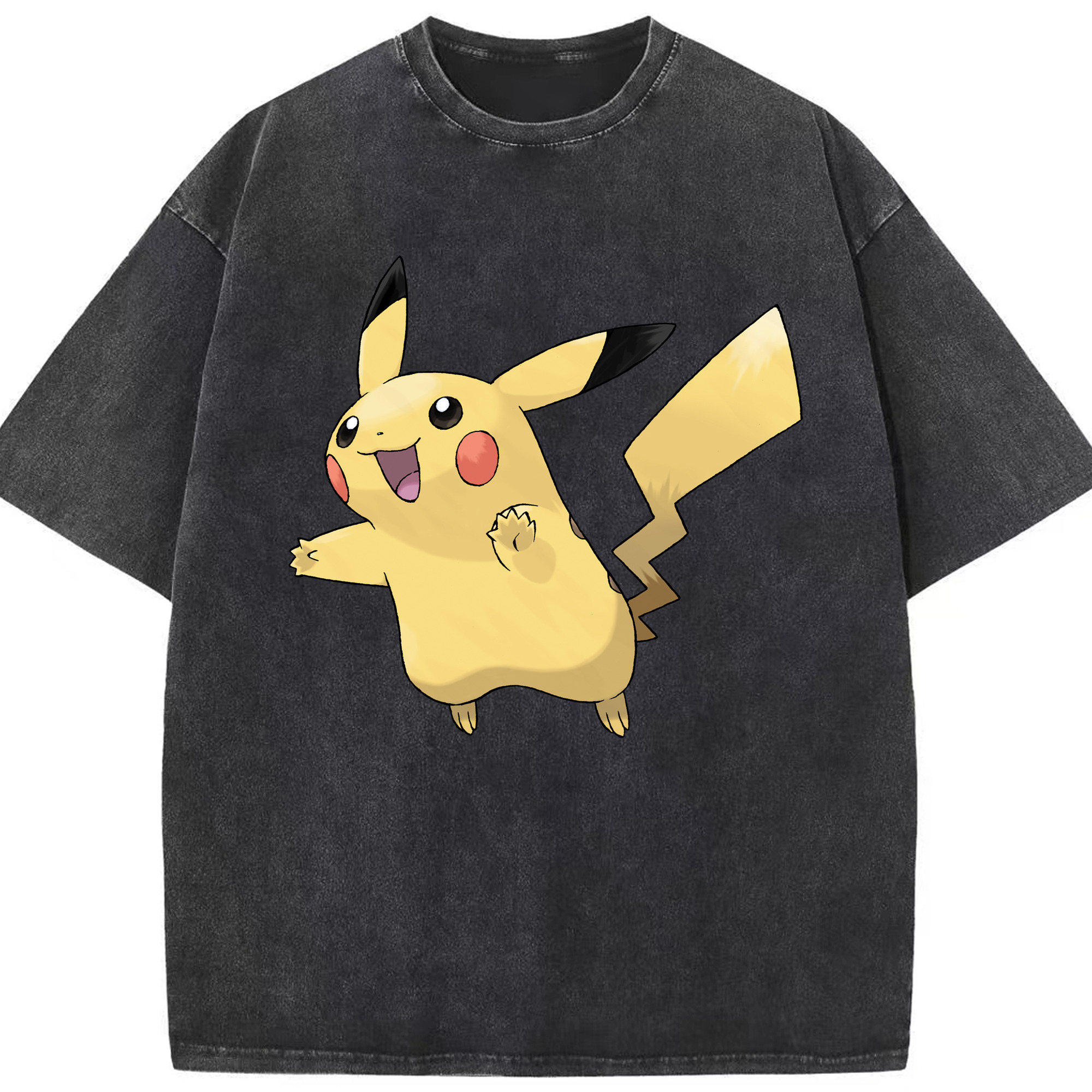 （画像用） ポケットモンスター Pokémon 綿100% ヴィンテージ風 半袖Tシャツ（フロントプリント）