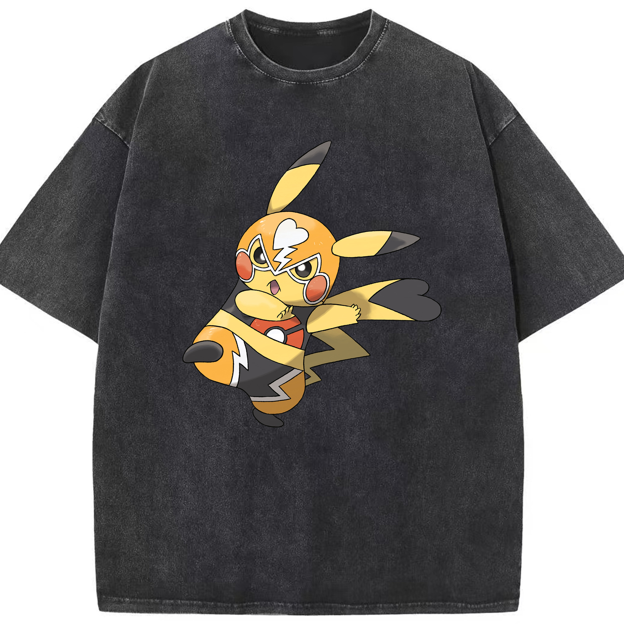 （画像用） ポケットモンスター Pokémon 綿100% ヴィンテージ風 半袖Tシャツ（フロントプリント）