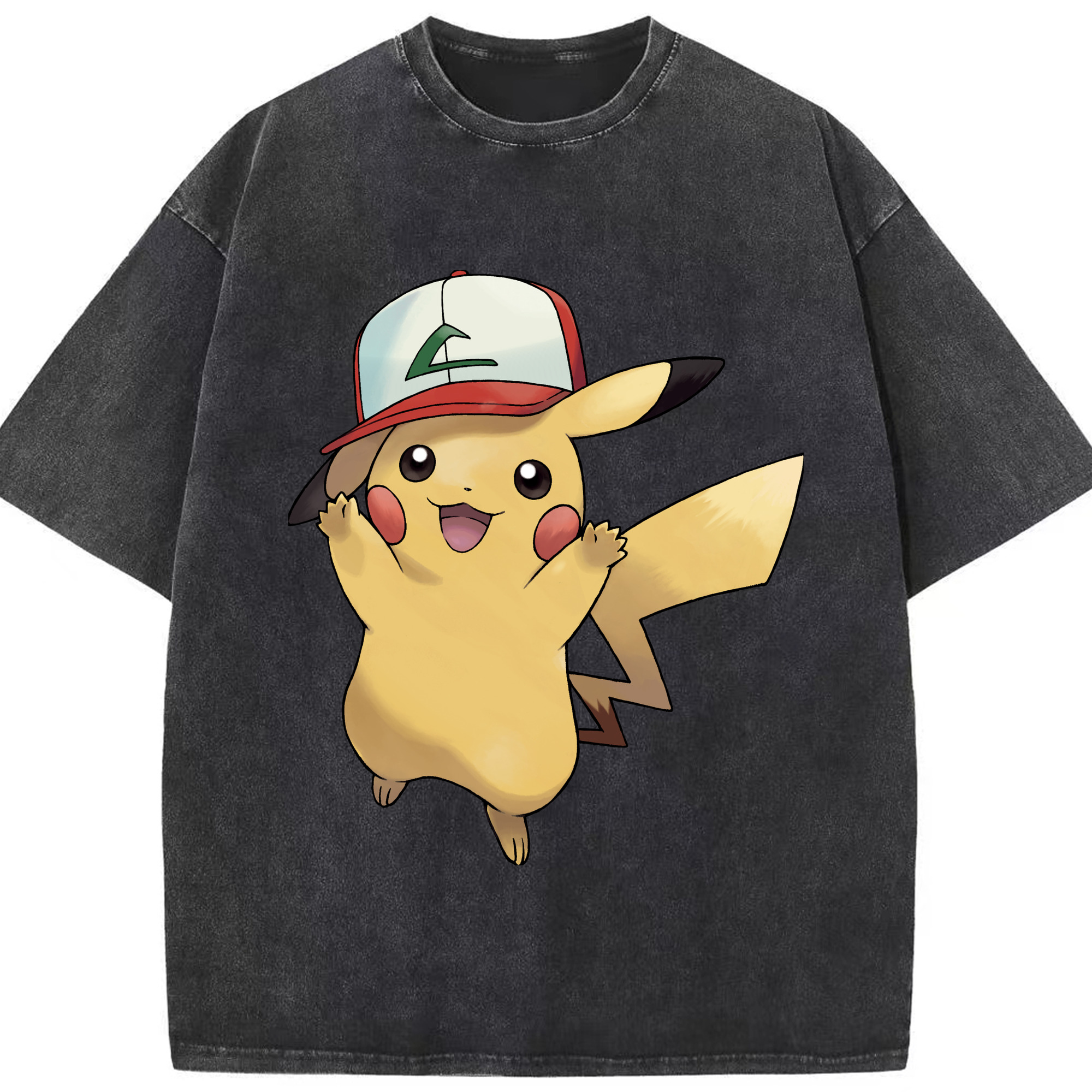 （画像用） ポケットモンスター Pokémon 綿100% ヴィンテージ風 半袖Tシャツ（フロントプリント）