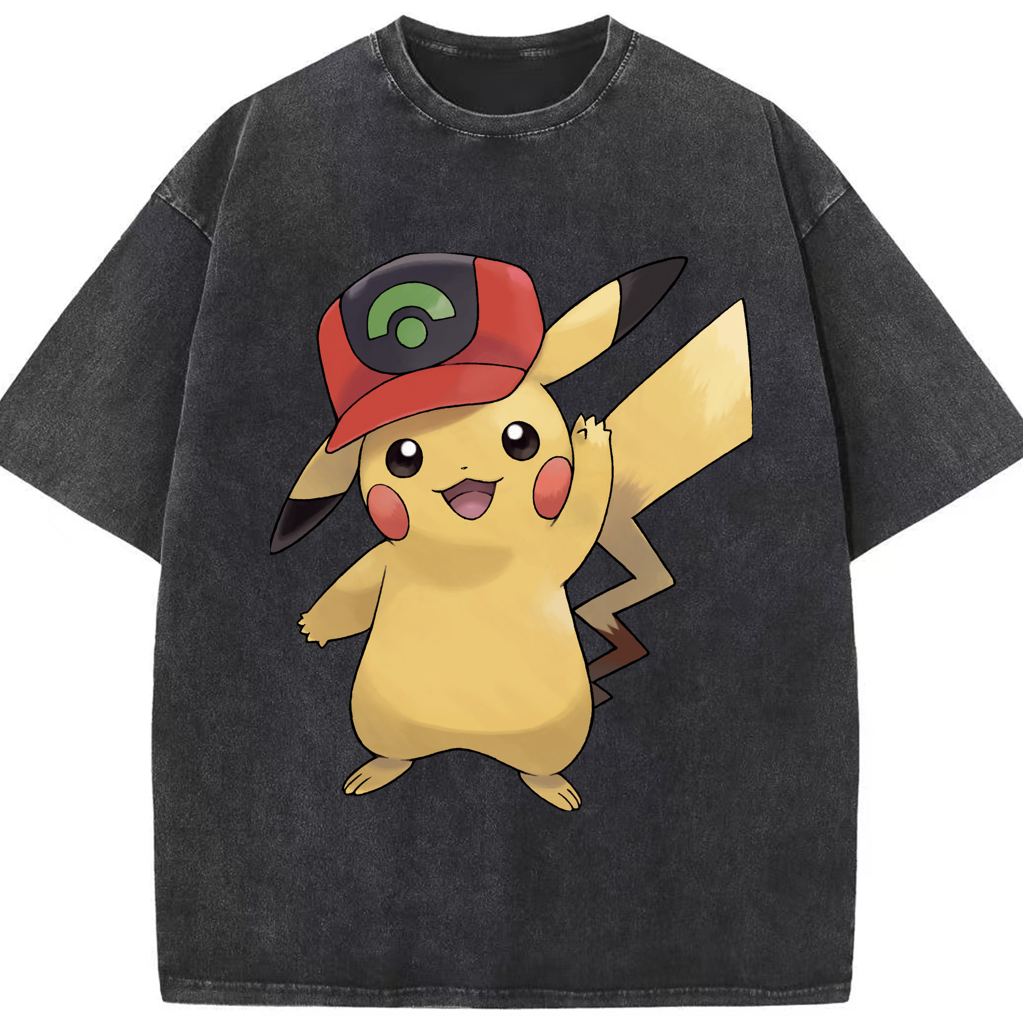 （画像用） ポケットモンスター Pokémon 綿100% ヴィンテージ風 半袖Tシャツ（フロントプリント）