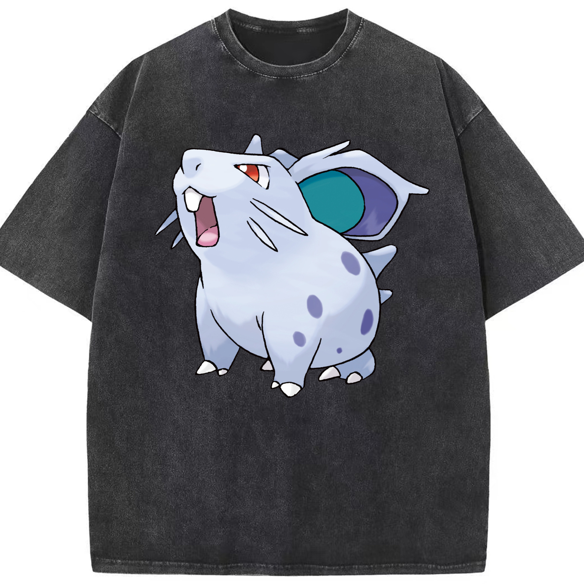（画像用） ポケットモンスター Pokémon 綿100% ヴィンテージ風 半袖Tシャツ（フロントプリント）