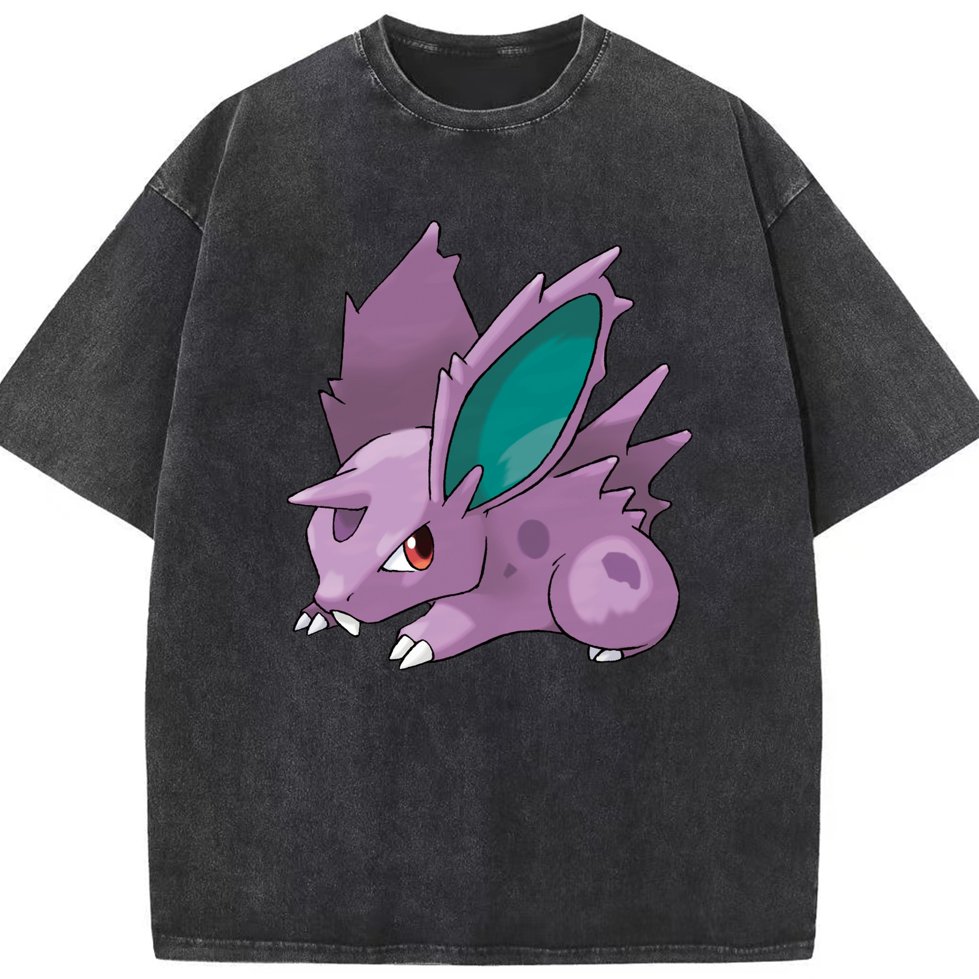 （画像用） ポケットモンスター Pokémon 綿100% ヴィンテージ風 半袖Tシャツ（フロントプリント）