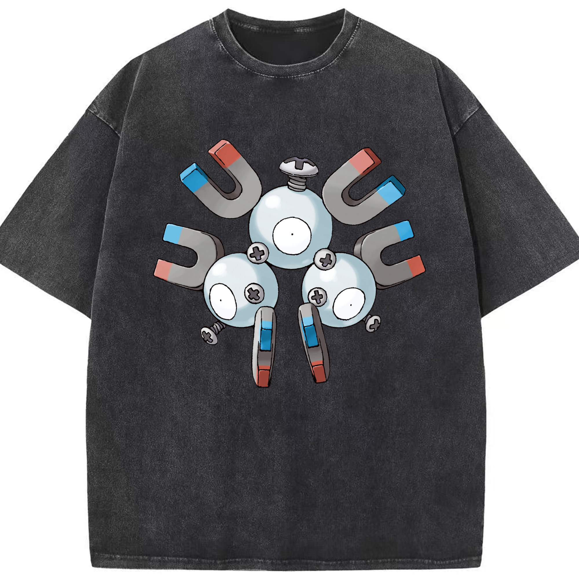 （画像用） ポケットモンスター Pokémon 綿100% ヴィンテージ風 半袖Tシャツ（フロントプリント）
