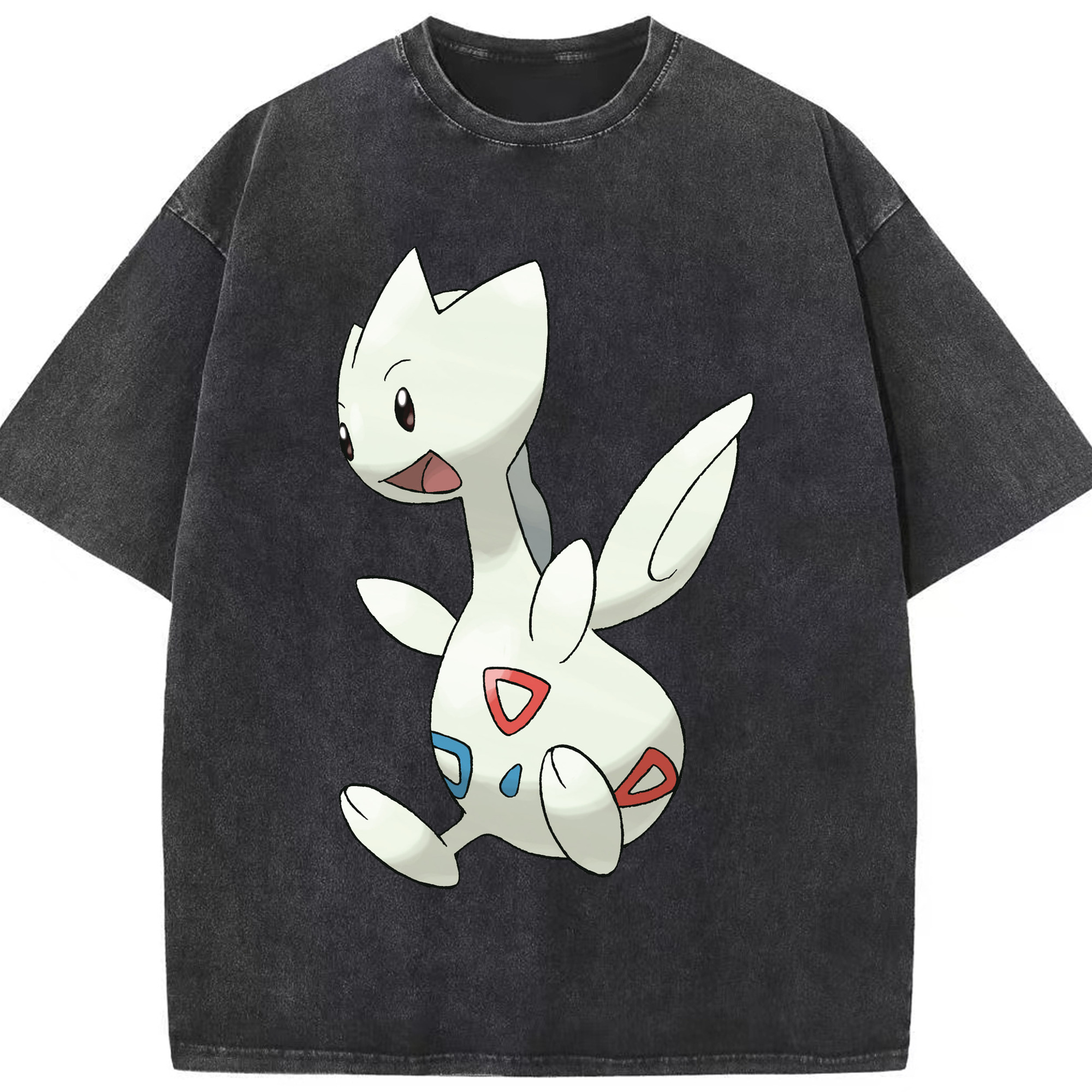 （画像用） ポケットモンスター Pokémon 綿100% ヴィンテージ風 半袖Tシャツ（フロントプリント）