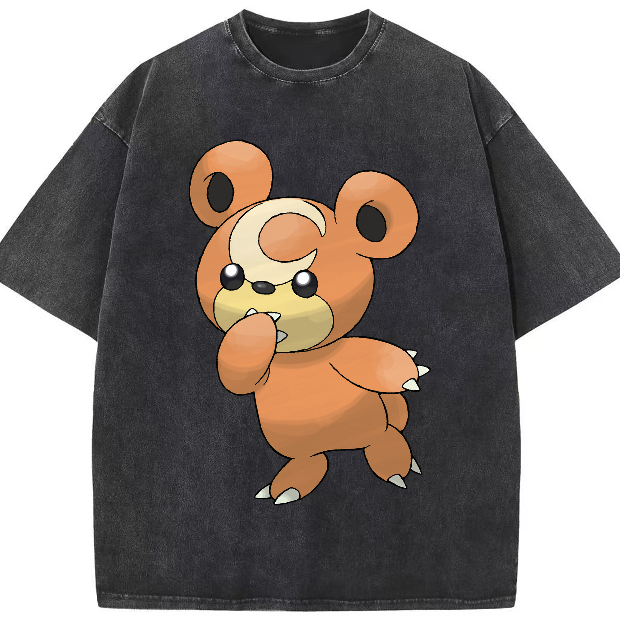 （画像用） ポケットモンスター Pokémon 綿100% ヴィンテージ風 半袖Tシャツ（フロントプリント）