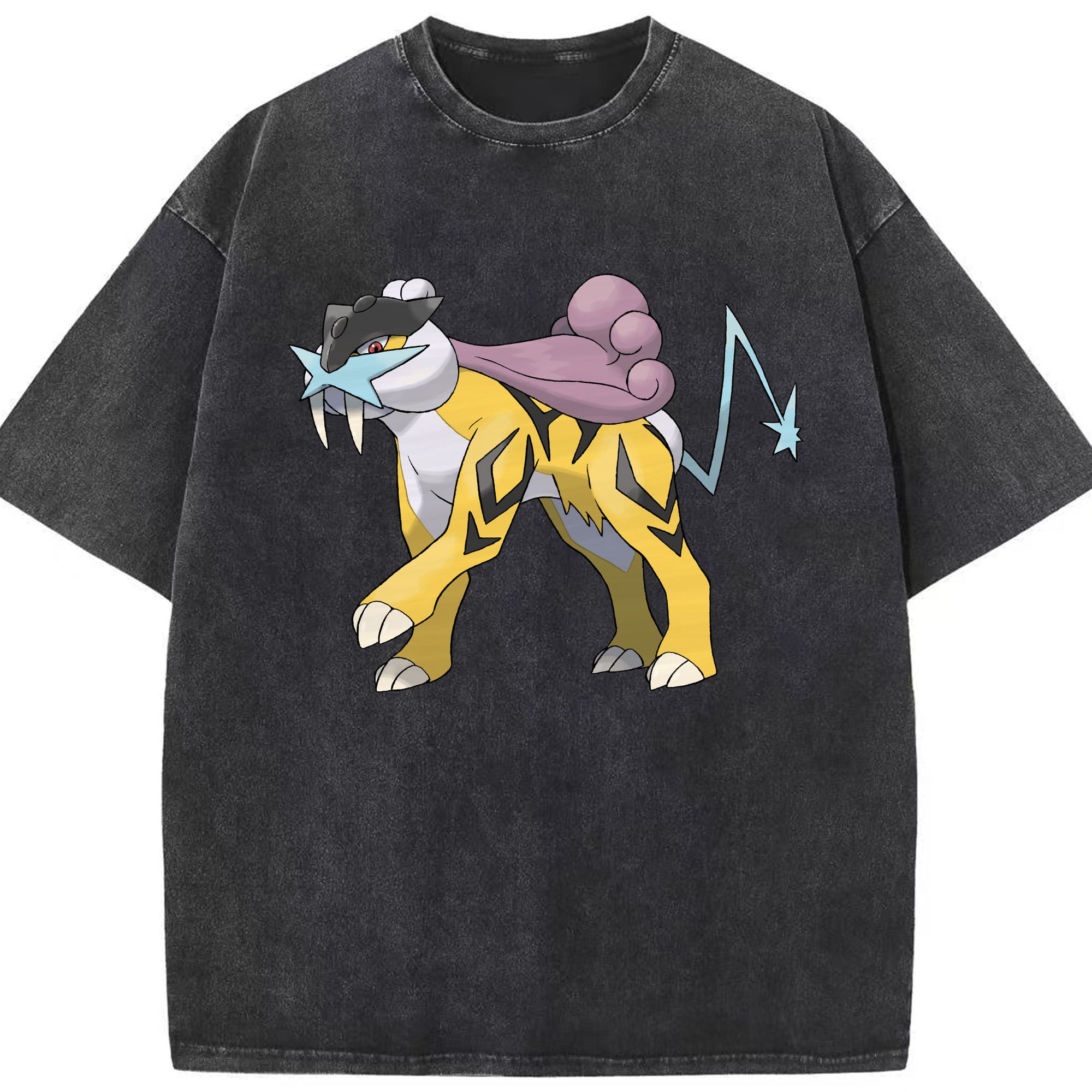 （画像用） ポケットモンスター Pokémon 綿100% ヴィンテージ風 半袖Tシャツ（フロントプリント）