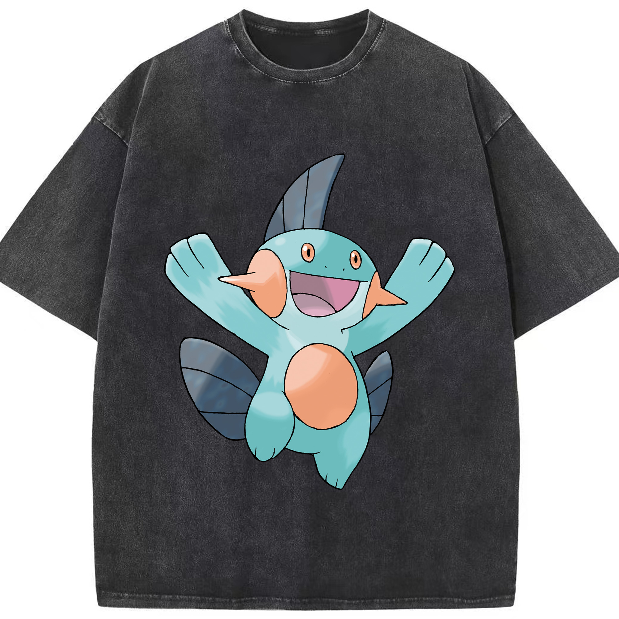 （画像用） ポケットモンスター Pokémon 綿100% ヴィンテージ風 半袖Tシャツ（フロントプリント）