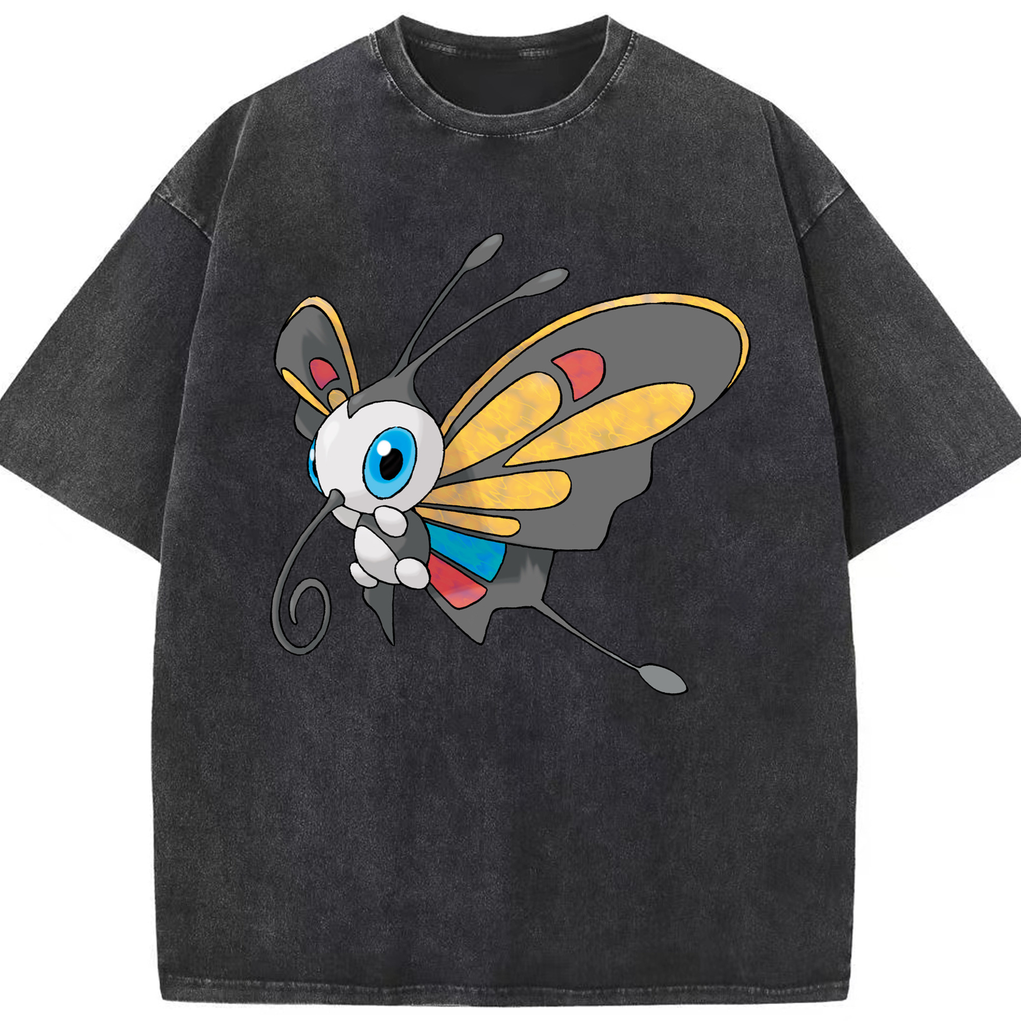 （画像用） ポケットモンスター Pokémon 綿100% ヴィンテージ風 半袖Tシャツ（フロントプリント）