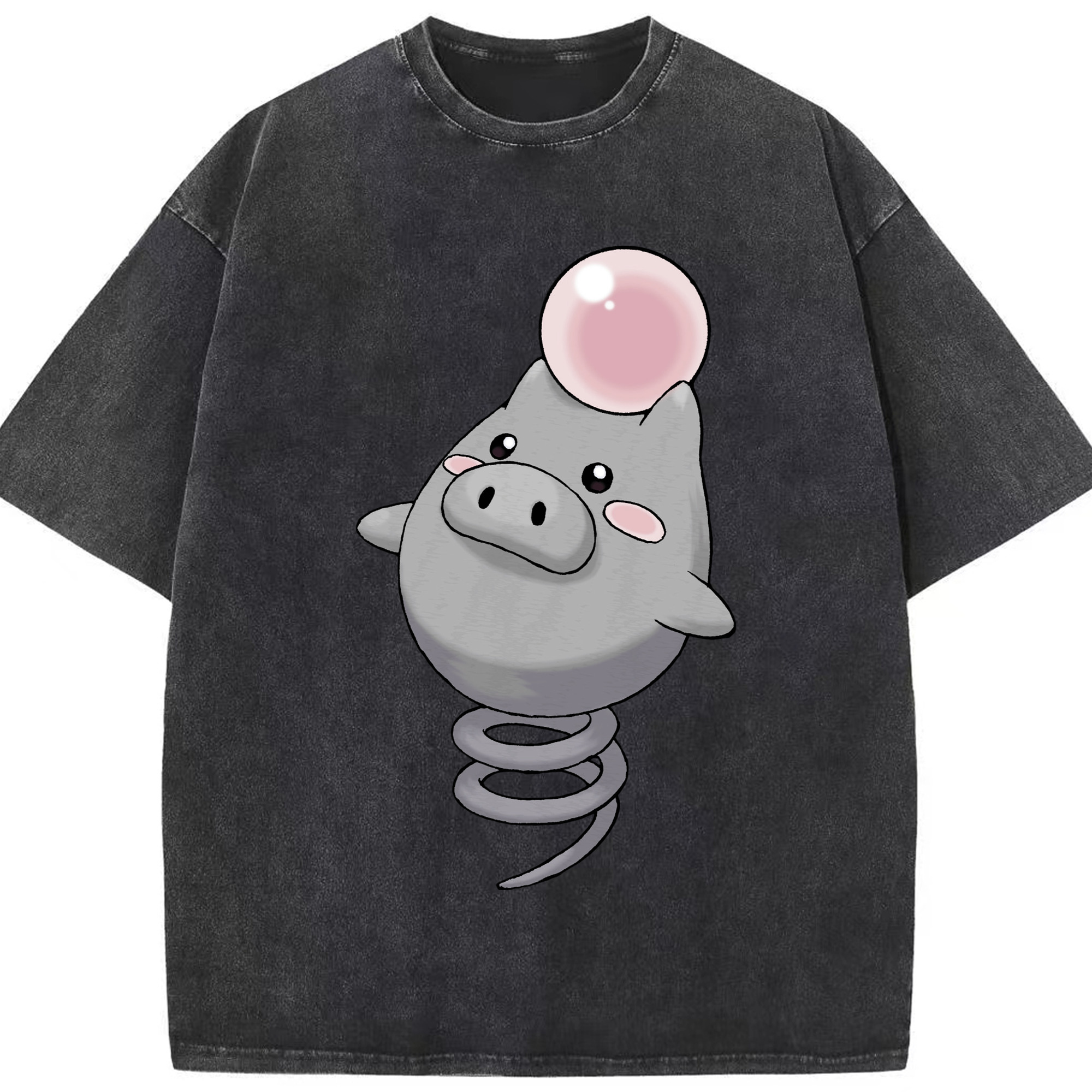 （画像用） ポケットモンスター Pokémon 綿100% ヴィンテージ風 半袖Tシャツ（フロントプリント）