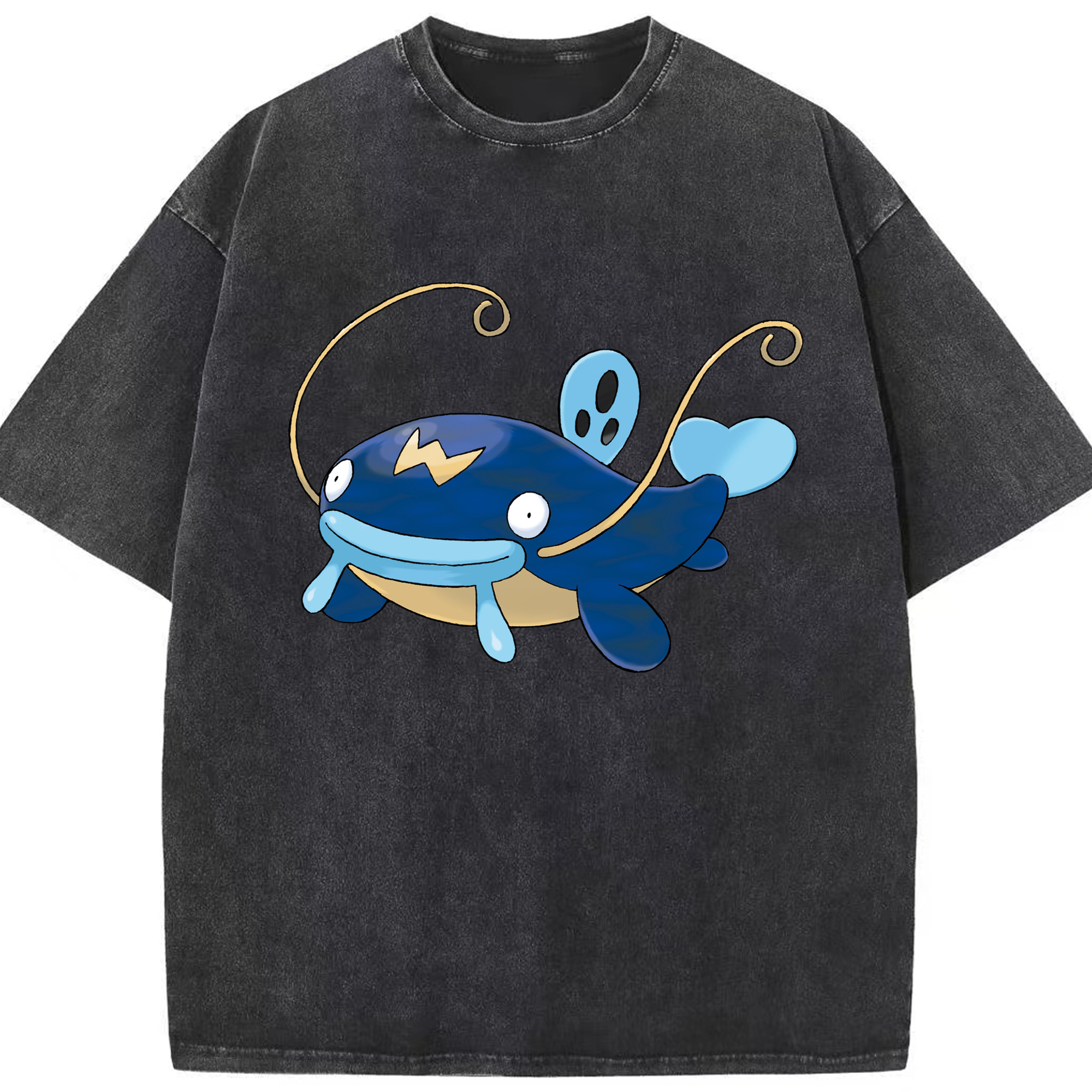 （画像用） ポケットモンスター Pokémon 綿100% ヴィンテージ風 半袖Tシャツ（フロントプリント）