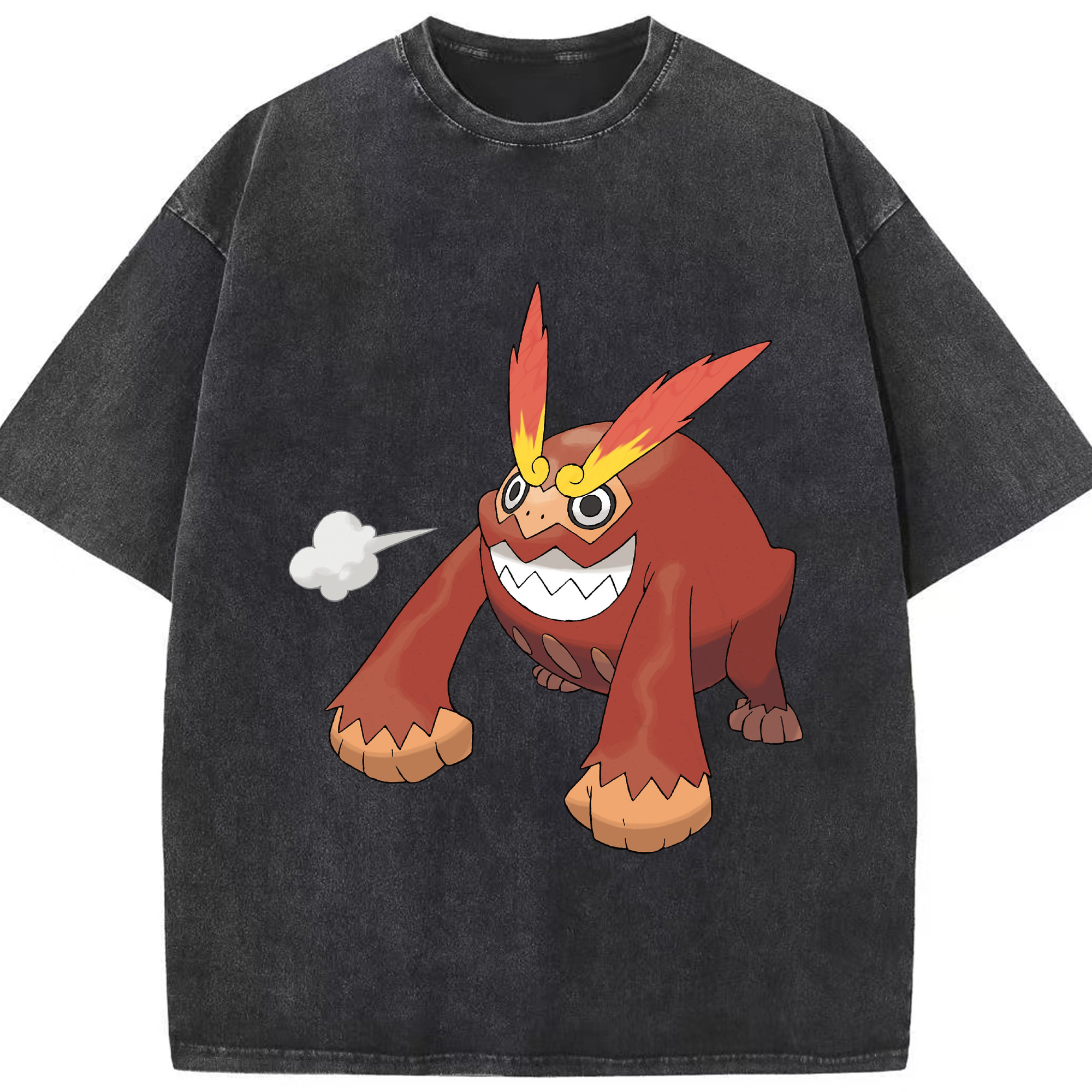 （画像用） ポケットモンスター Pokémon 綿100% ヴィンテージ風 半袖Tシャツ（フロントプリント）
