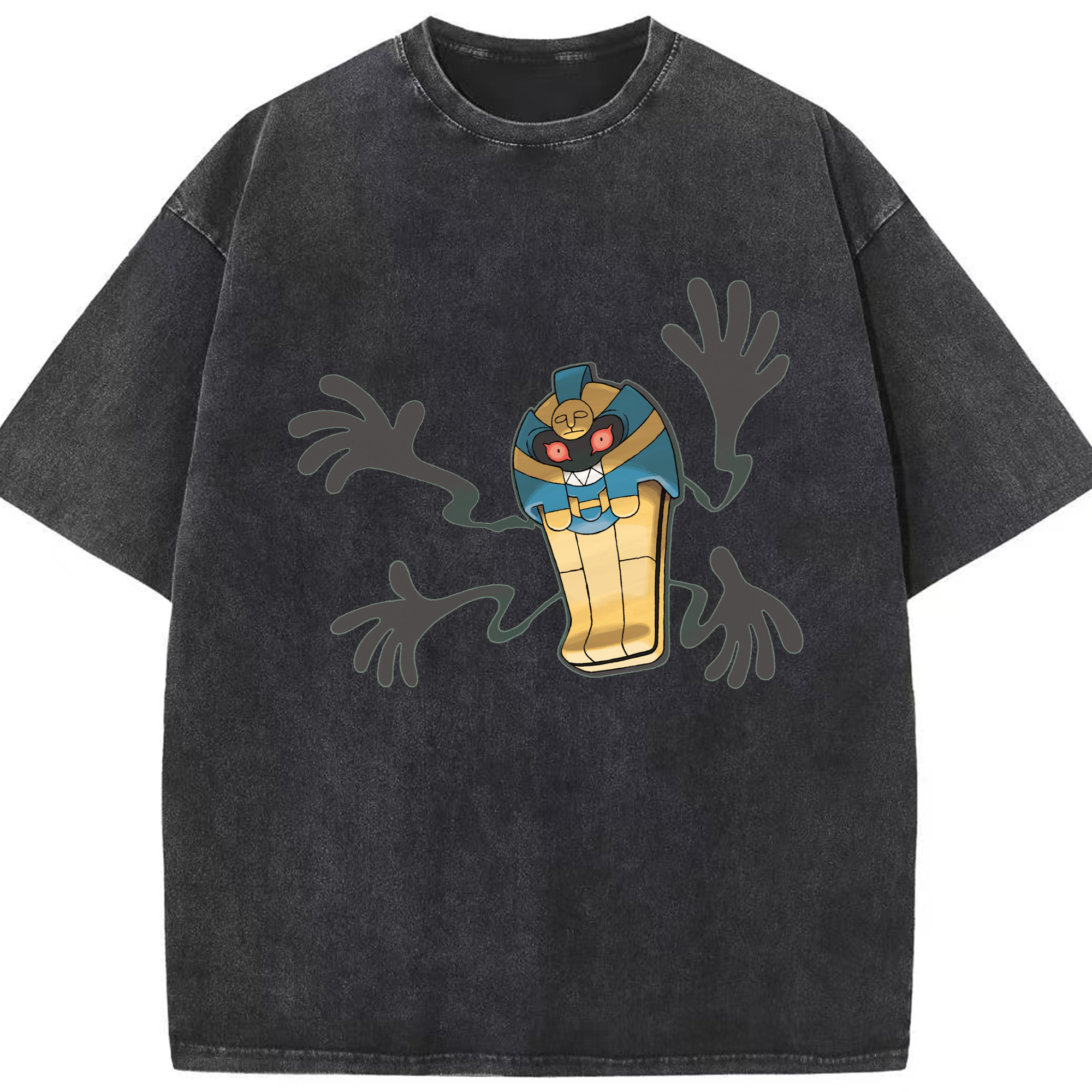 （画像用） ポケットモンスター Pokémon 綿100% ヴィンテージ風 半袖Tシャツ（フロントプリント）
