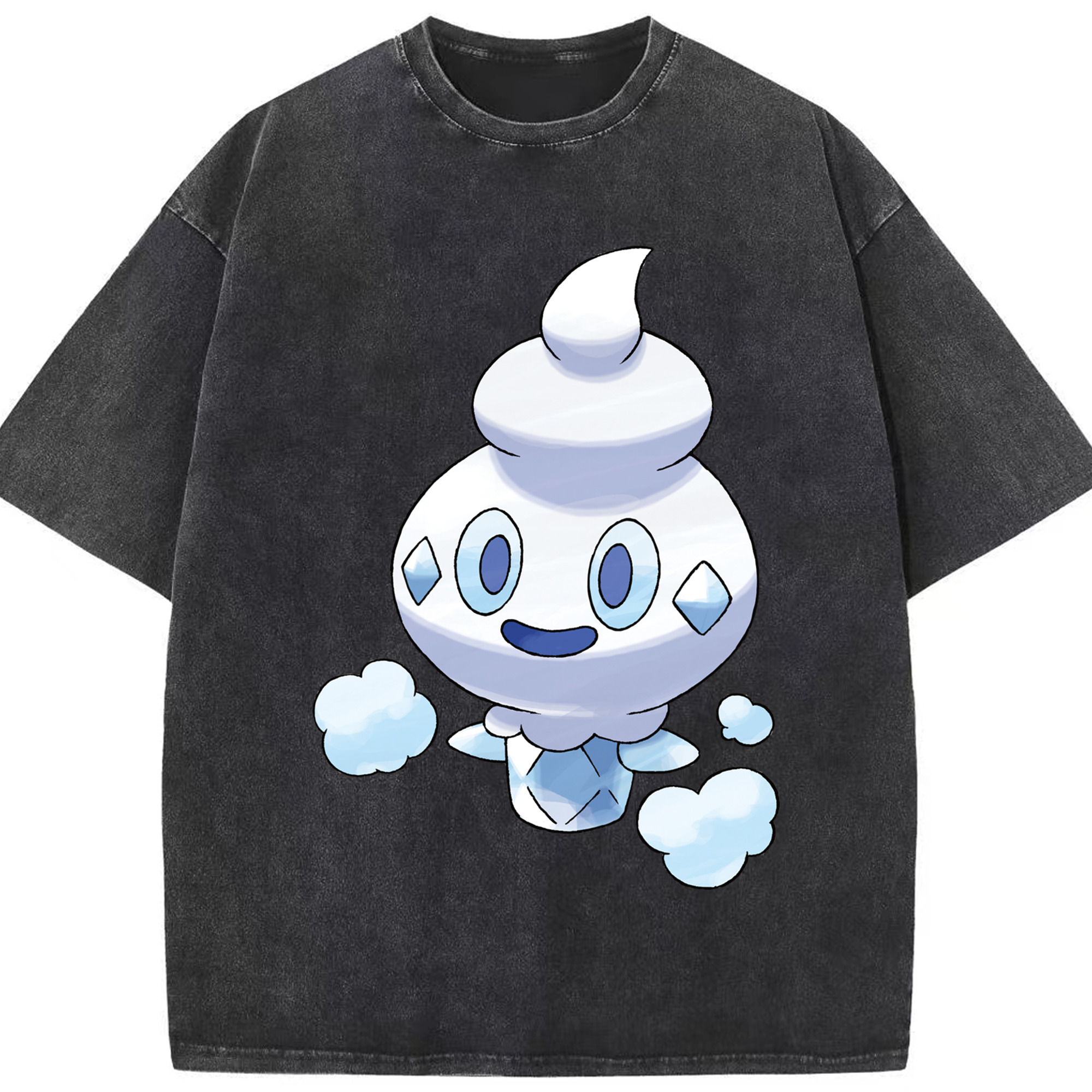 （画像用） ポケットモンスター Pokémon 綿100% ヴィンテージ風 半袖Tシャツ（フロントプリント）
