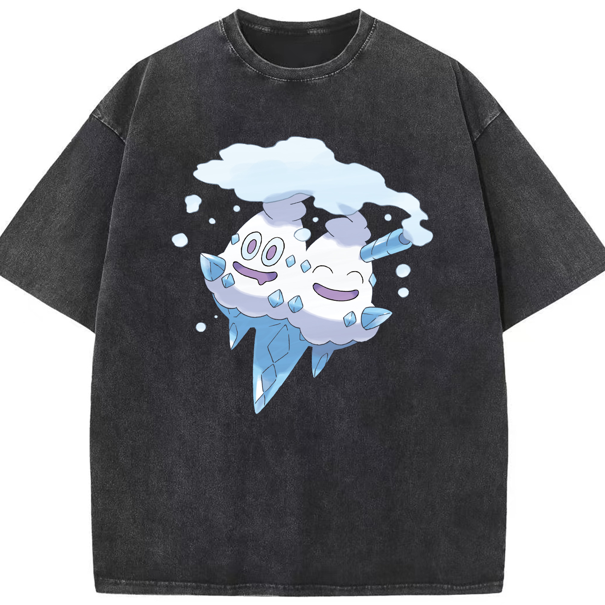 （画像用） ポケットモンスター Pokémon 綿100% ヴィンテージ風 半袖Tシャツ（フロントプリント）