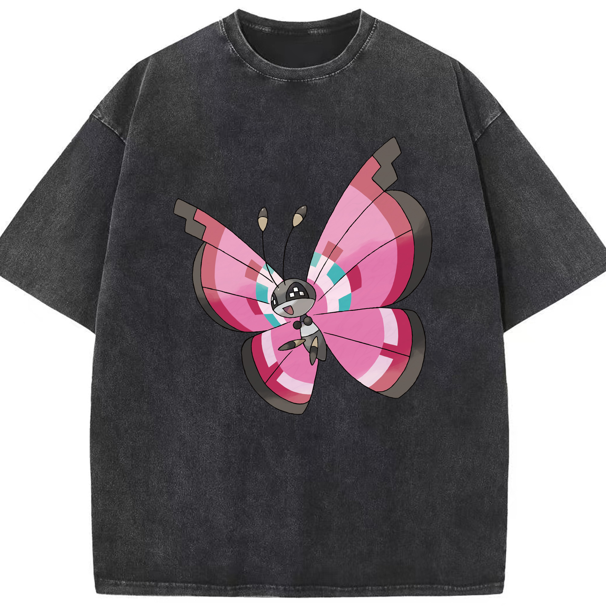 （画像用） ポケットモンスター Pokémon 綿100% ヴィンテージ風 半袖Tシャツ（フロントプリント）