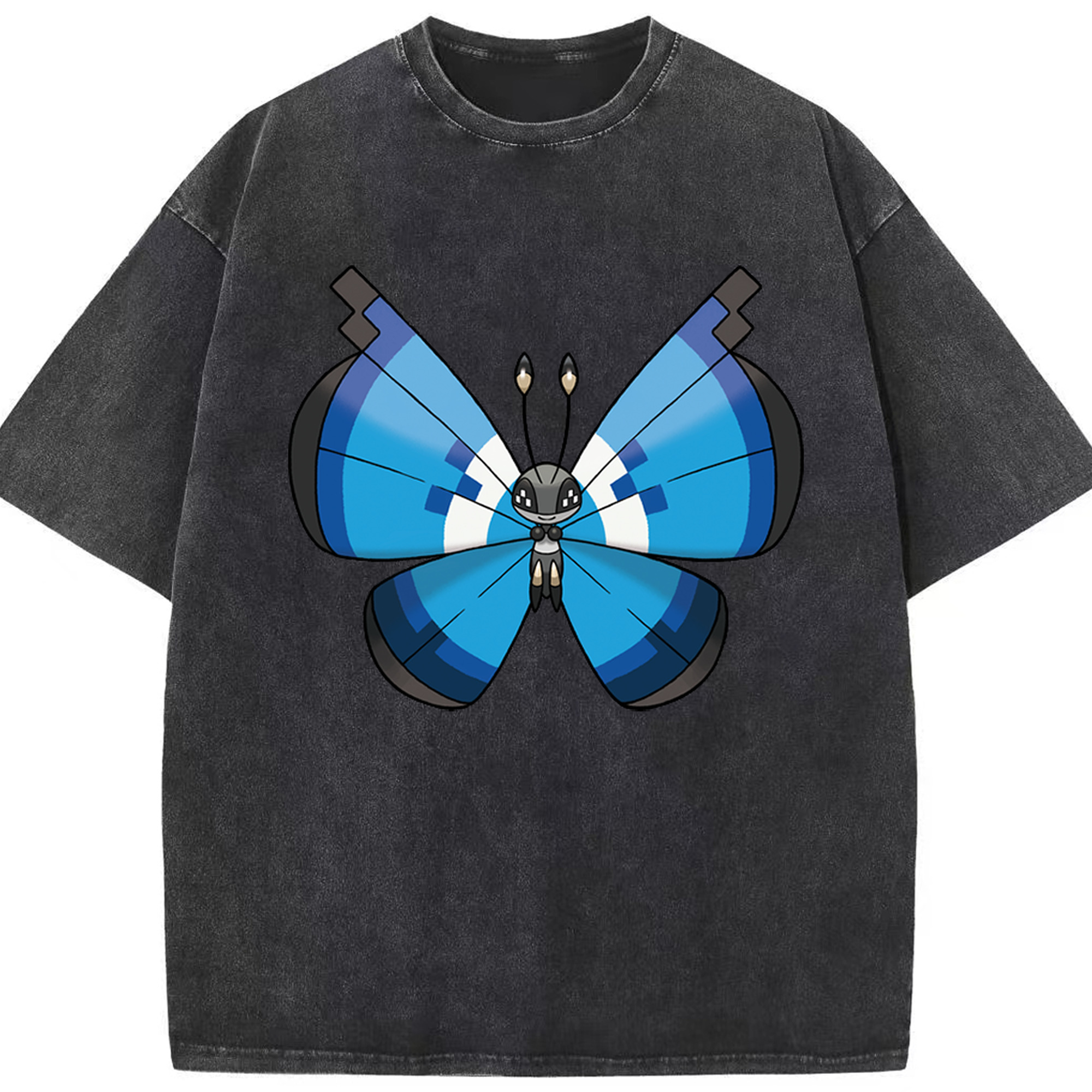 （画像用） ポケットモンスター Pokémon 綿100% ヴィンテージ風 半袖Tシャツ（フロントプリント）