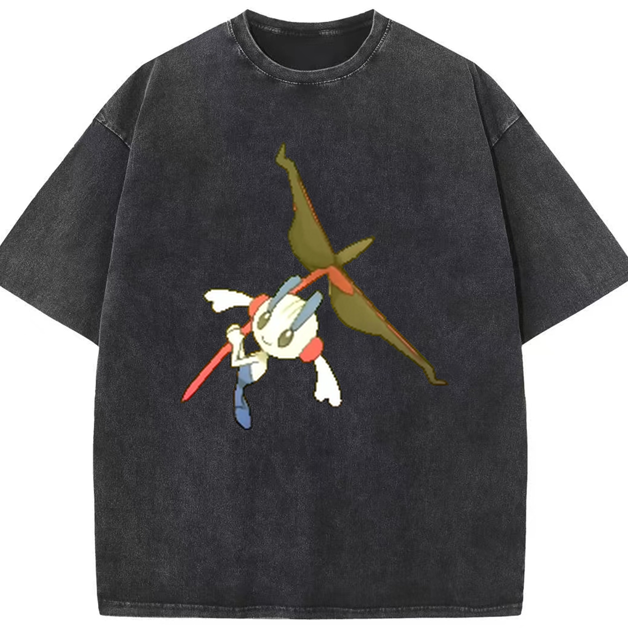（画像用） ポケットモンスター Pokémon 綿100% ヴィンテージ風 半袖Tシャツ（フロントプリント）