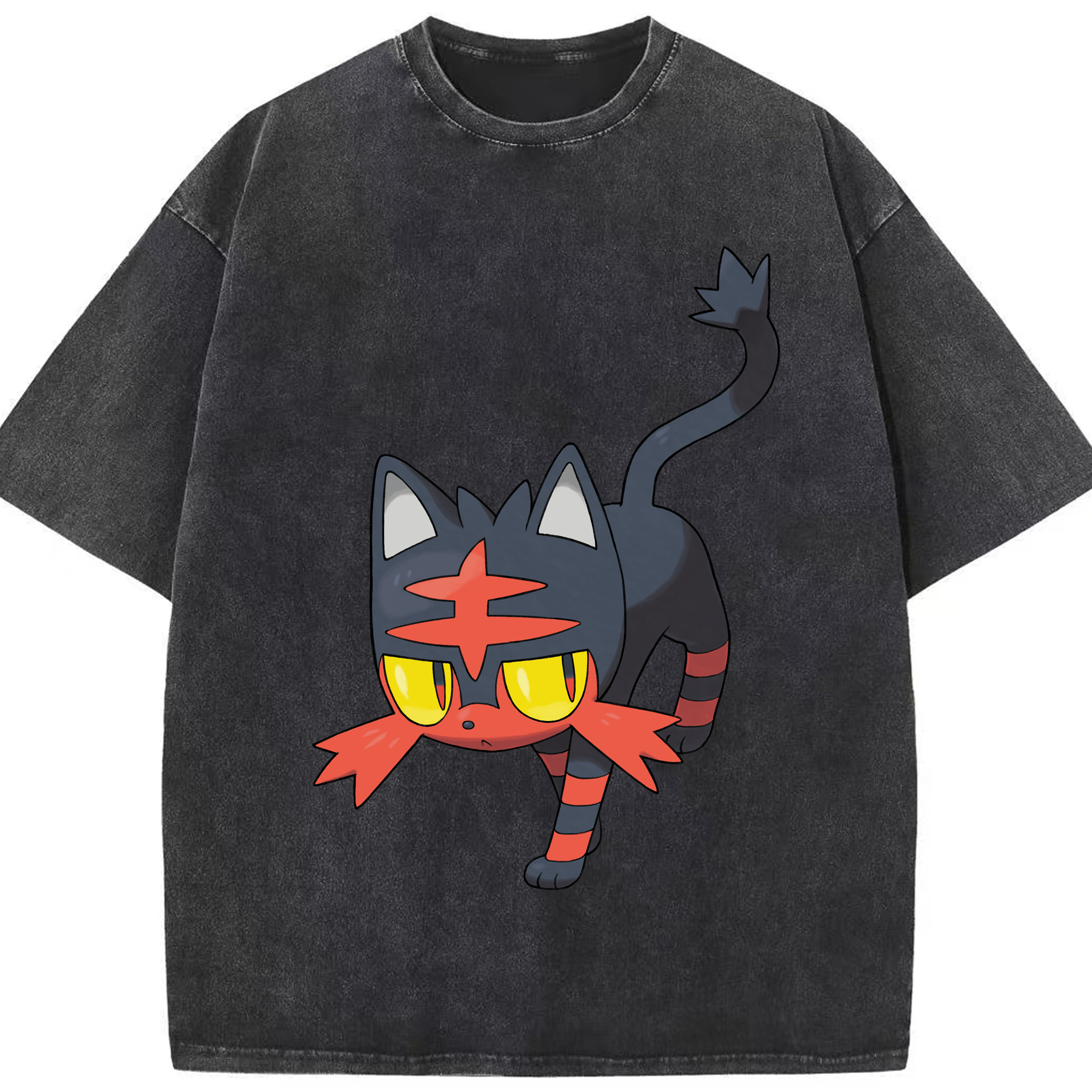 （画像用） ポケットモンスター Pokémon 綿100% ヴィンテージ風 半袖Tシャツ（フロントプリント）