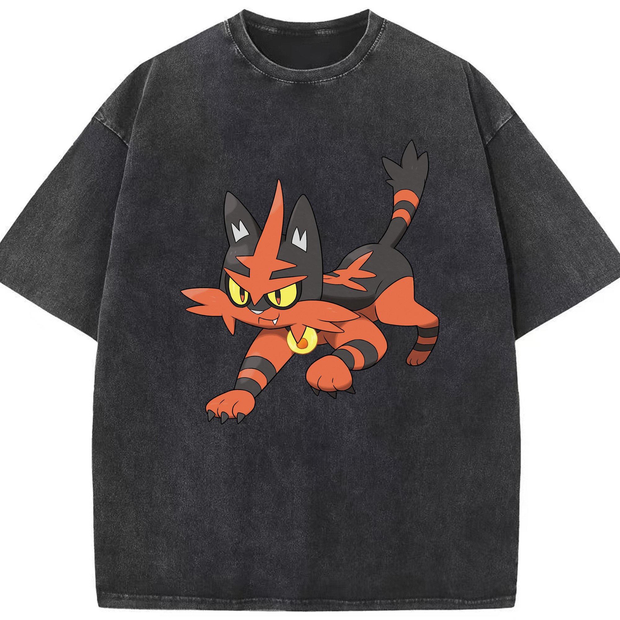 （画像用） ポケットモンスター Pokémon 綿100% ヴィンテージ風 半袖Tシャツ（フロントプリント）