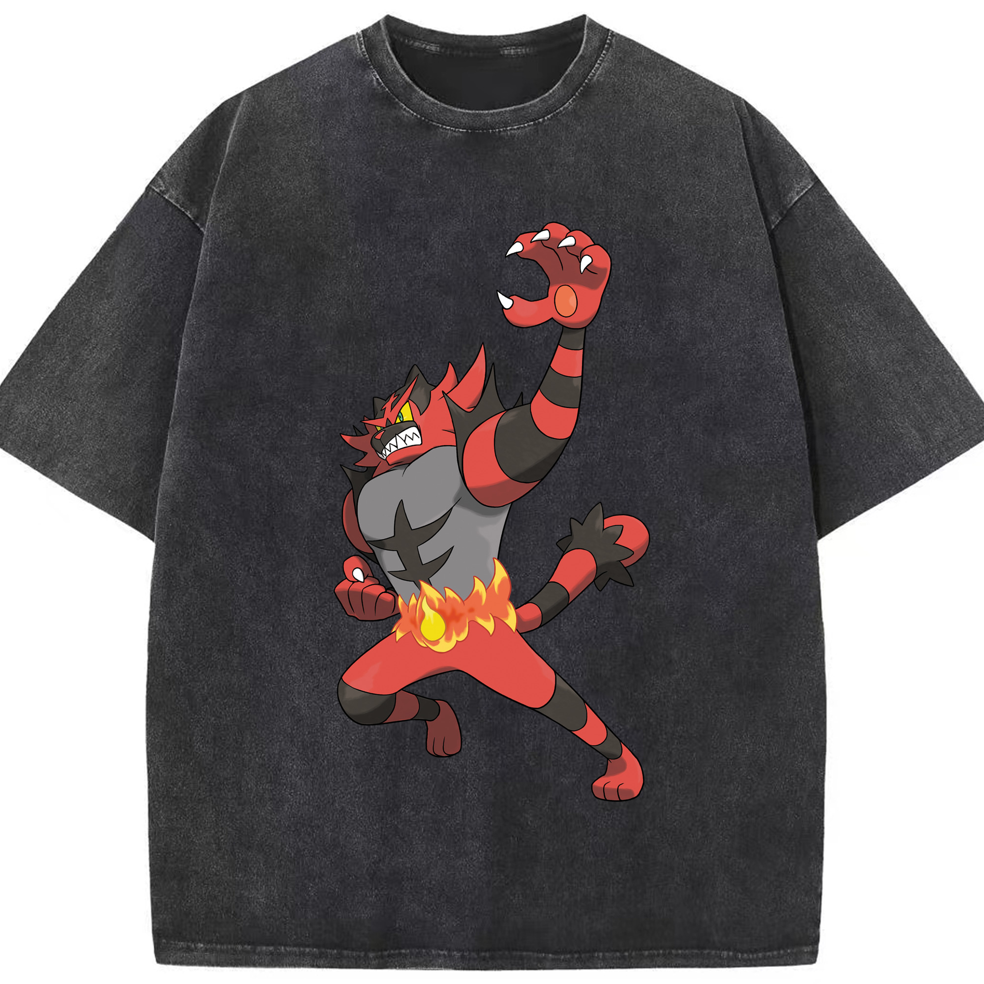 （画像用） ポケットモンスター Pokémon 綿100% ヴィンテージ風 半袖Tシャツ（フロントプリント）