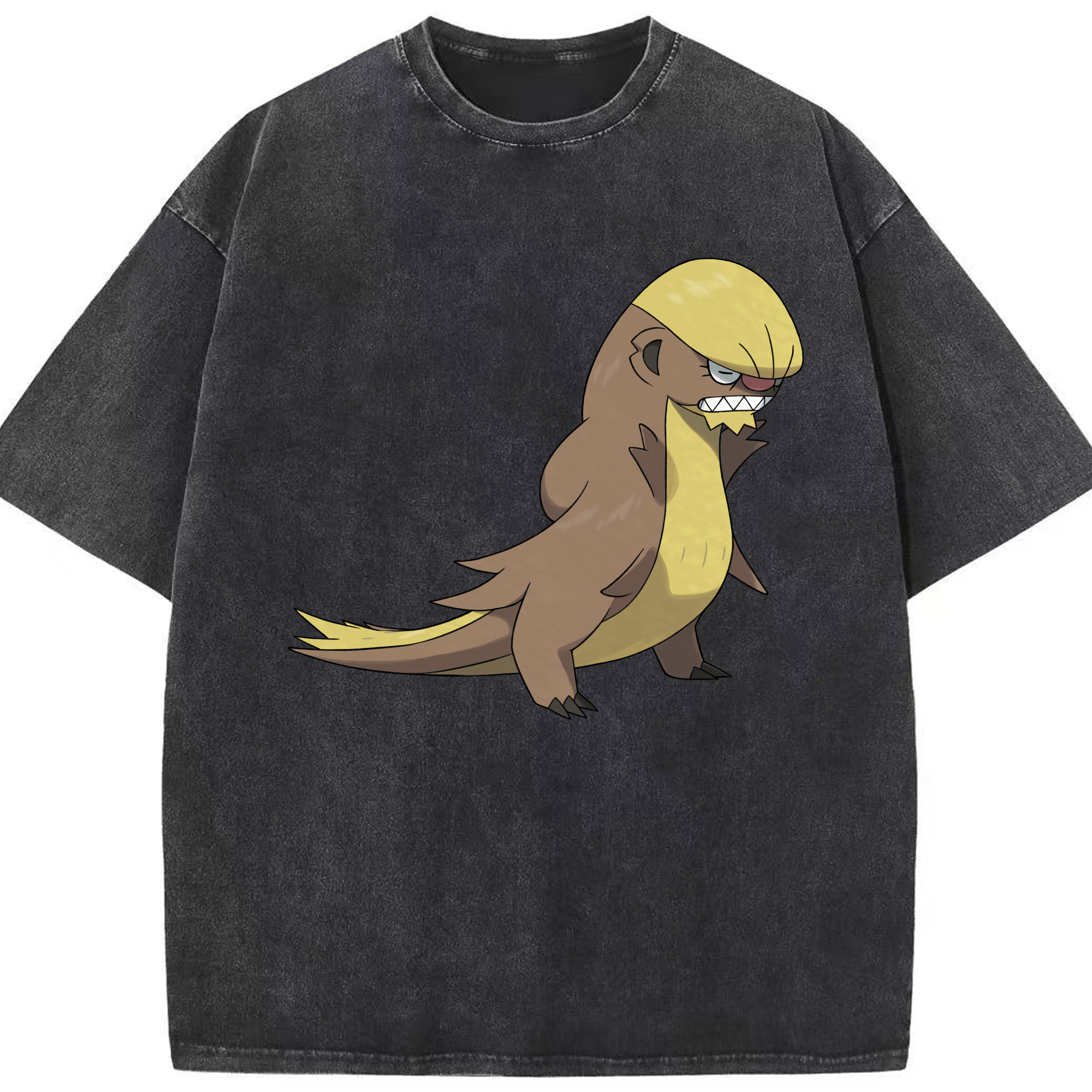 （画像用） ポケットモンスター Pokémon 綿100% ヴィンテージ風 半袖Tシャツ（フロントプリント）