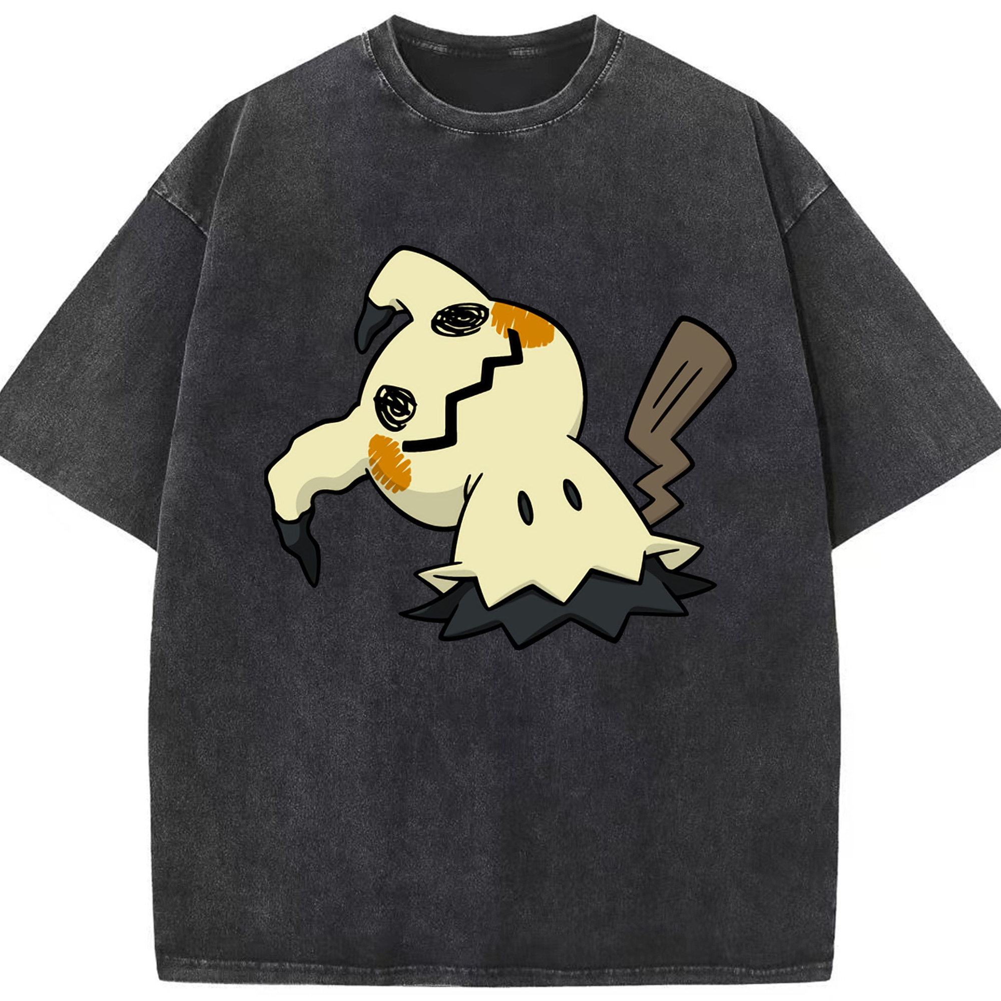 （画像用） ポケットモンスター Pokémon 綿100% ヴィンテージ風 半袖Tシャツ（フロントプリント）