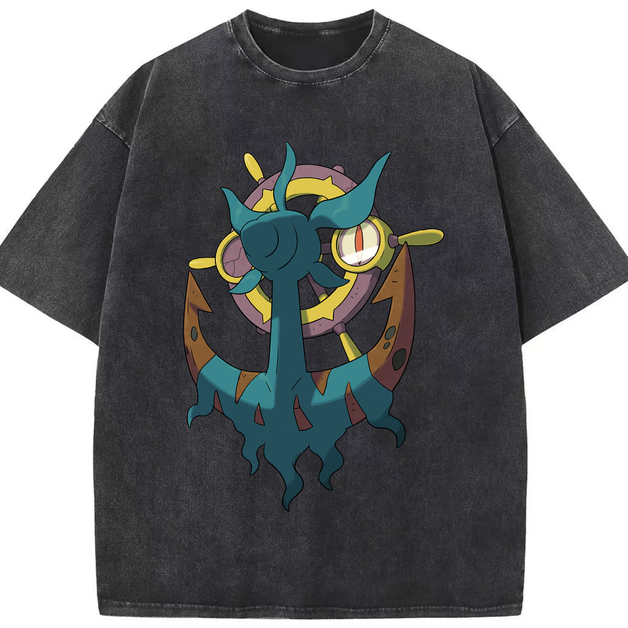 （画像用） ポケットモンスター Pokémon 綿100% ヴィンテージ風 半袖Tシャツ（フロントプリント）