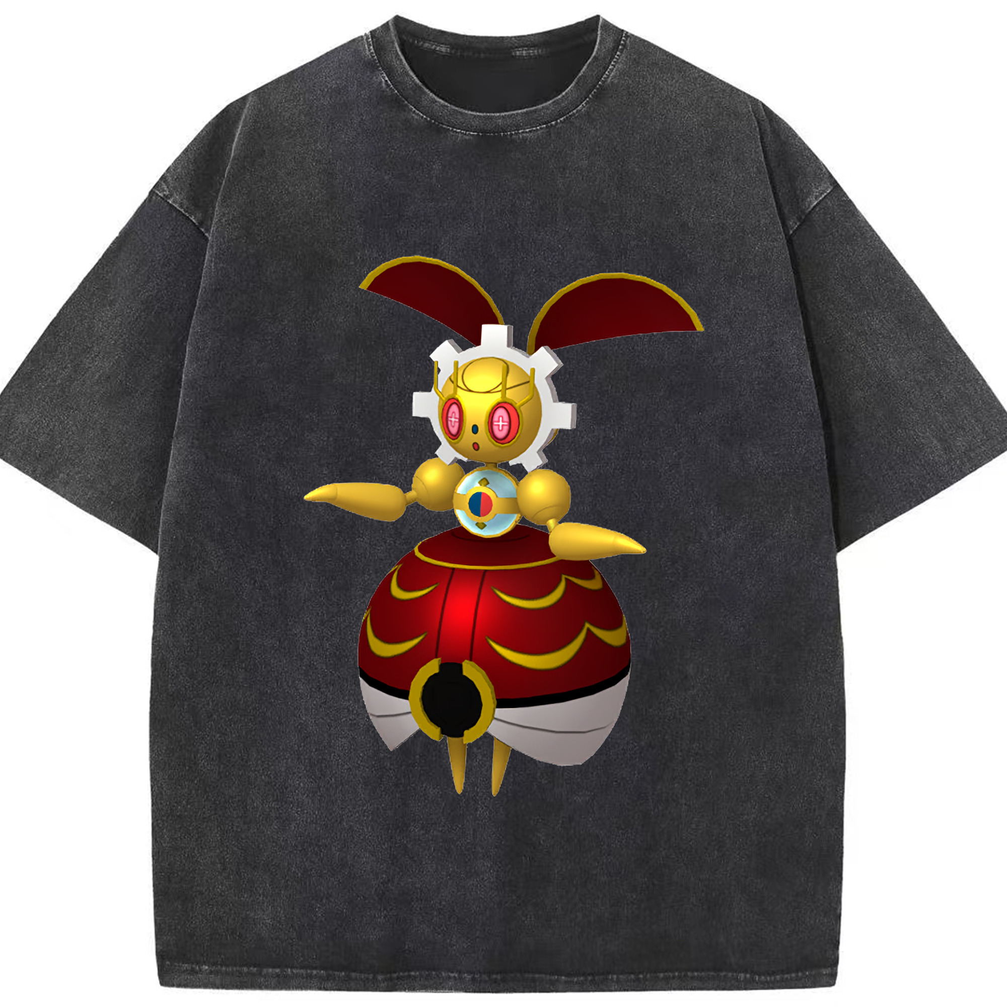（画像用） ポケットモンスター Pokémon 綿100% ヴィンテージ風 半袖Tシャツ（フロントプリント）