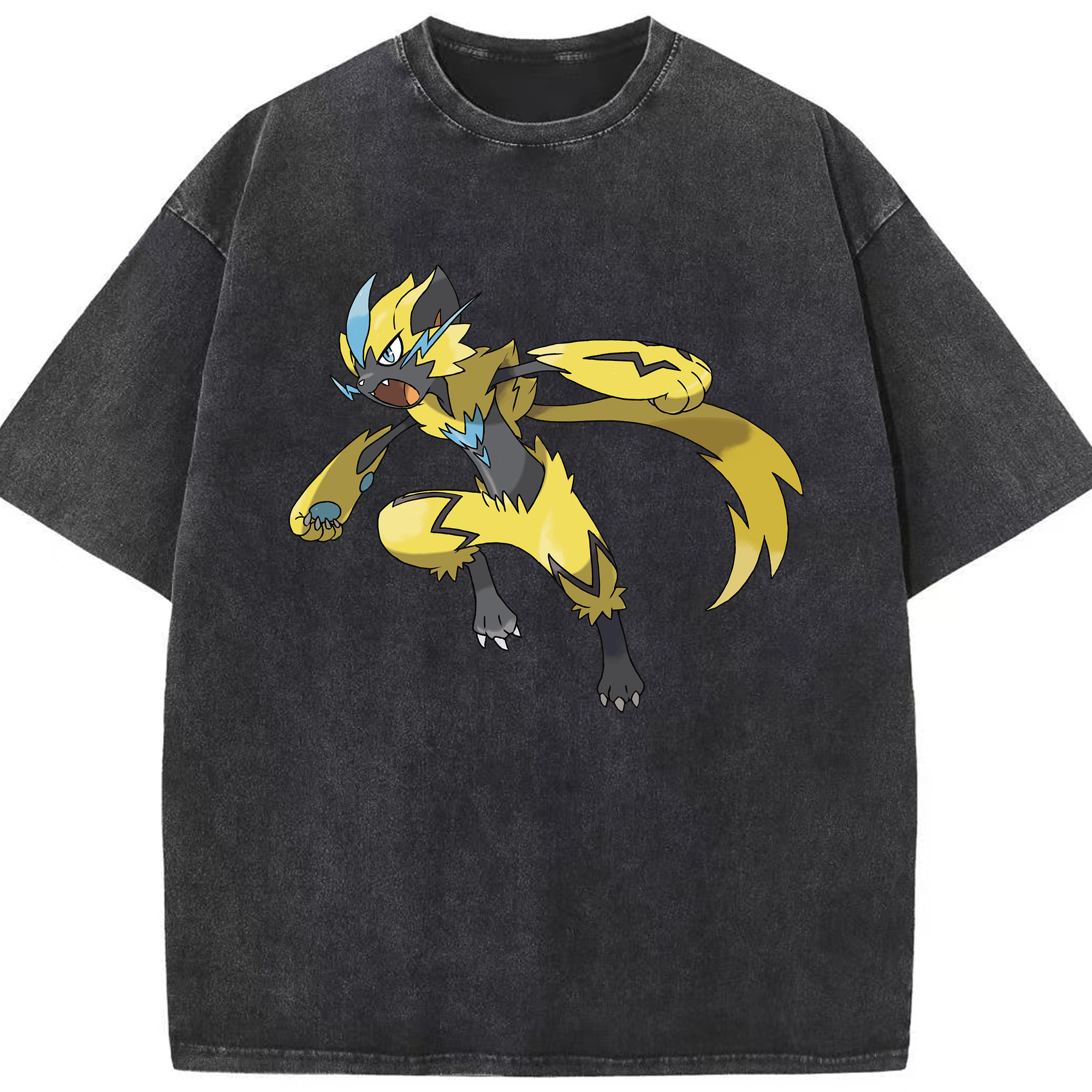 （画像用） ポケットモンスター Pokémon 綿100% ヴィンテージ風 半袖Tシャツ（フロントプリント）